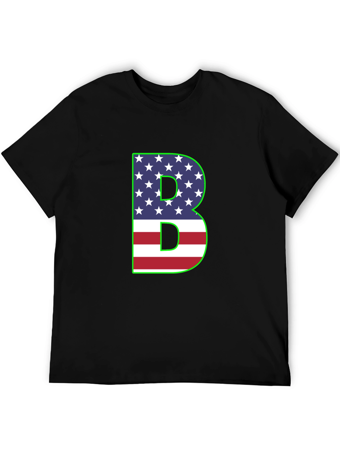 Patriotic Letter B Graphic Tee