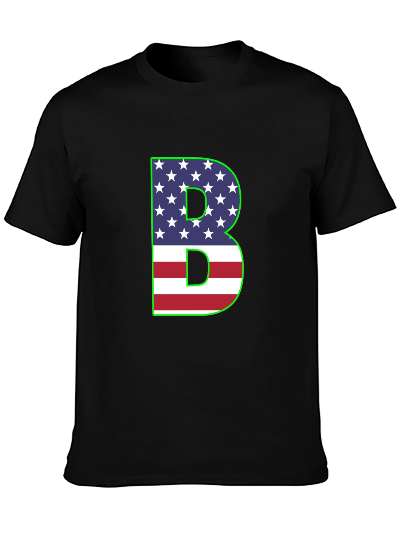 Patriotic Letter B Graphic Tee