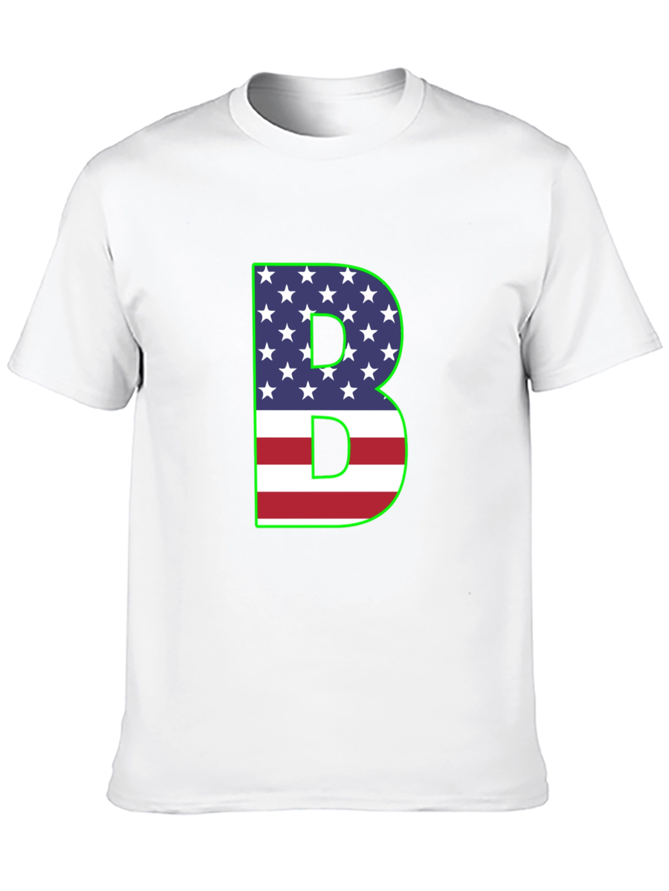 Patriotic Letter B Graphic Tee