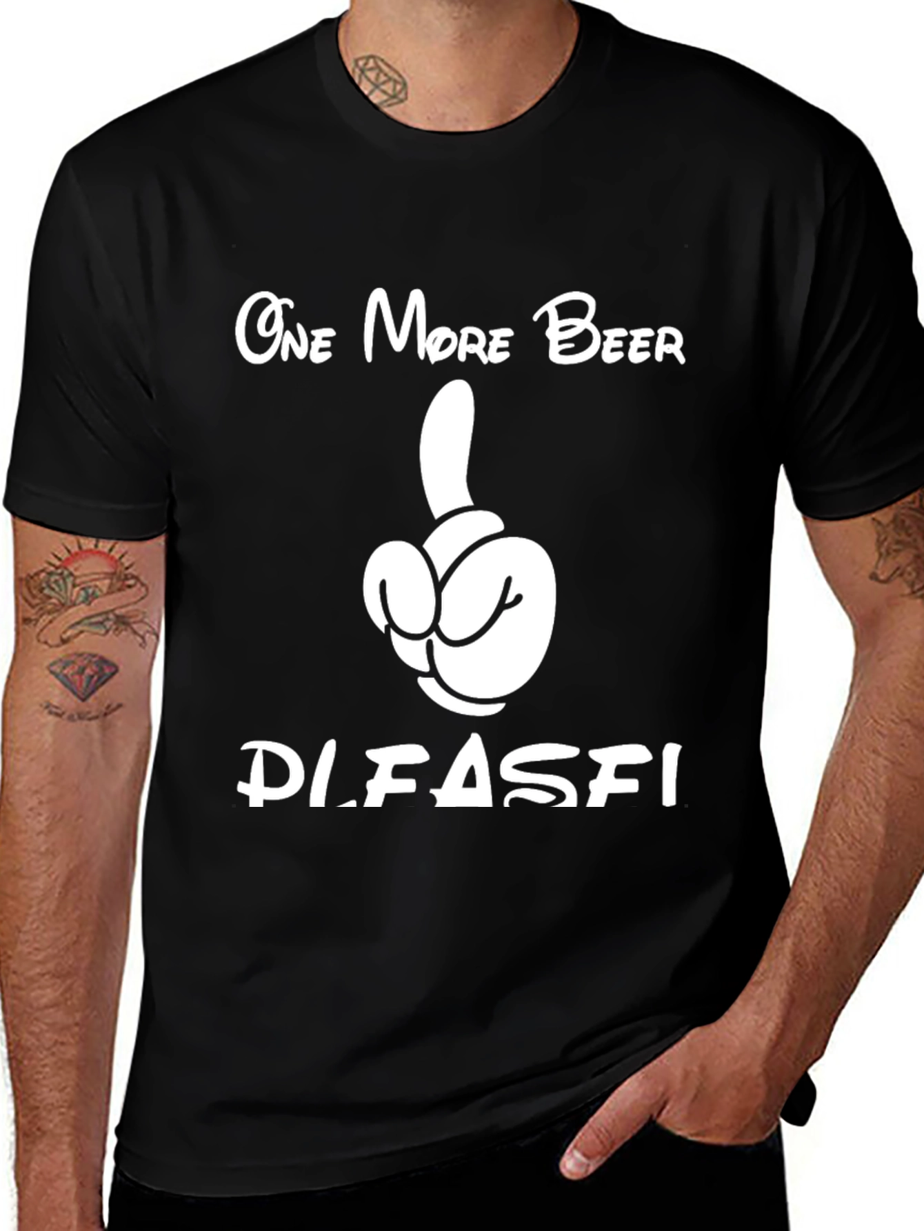 Funny Beer T-Shirt - One More Beer Please!
