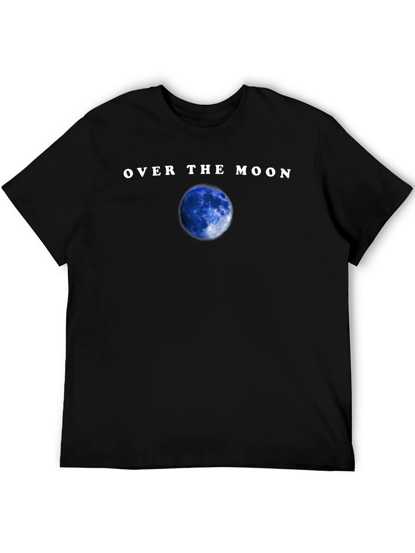 Over the Moon Graphic Tee - Mens Black T-Shirt