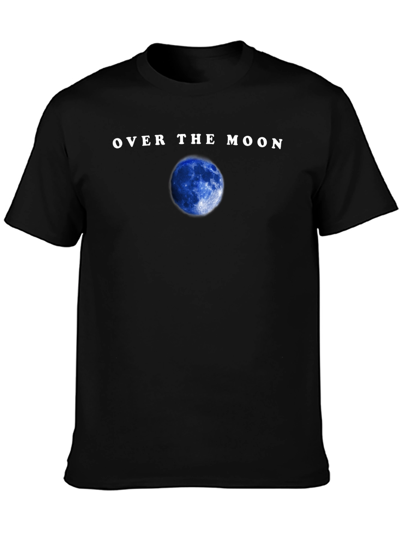 Over the Moon Graphic Tee - Mens Black T-Shirt