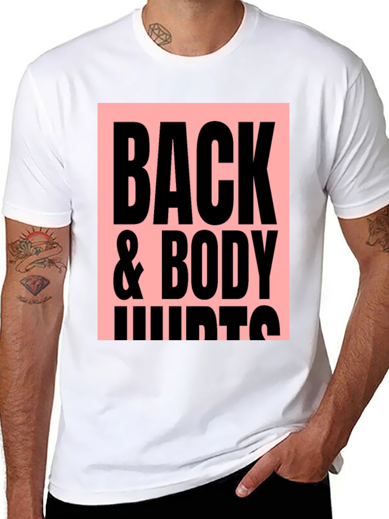Back & Body Hurts Graphic Tee - Black