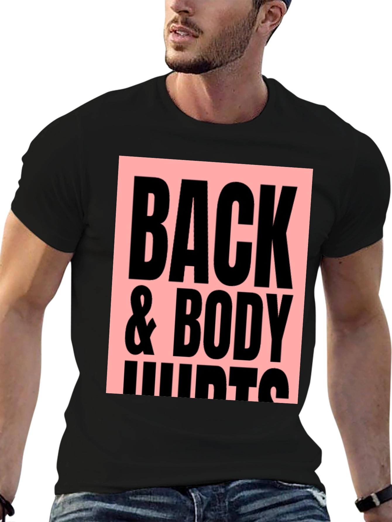 Back & Body Hurts Graphic Tee - Black