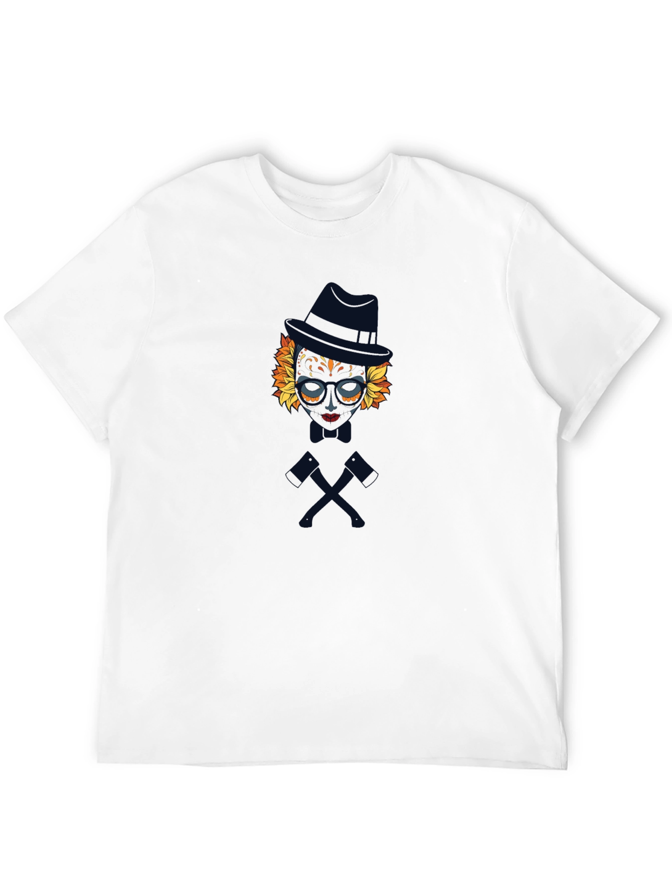 Sugar Skull Gentleman Graphic Tee - Black