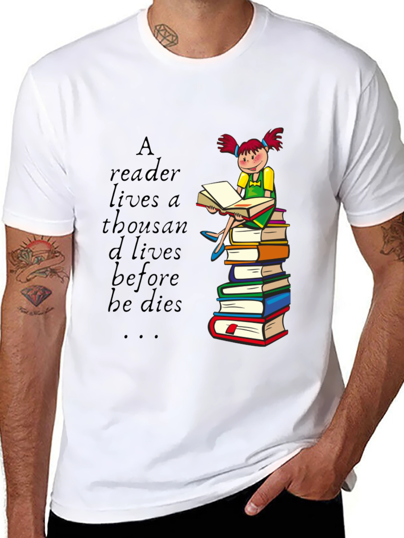 Readers Life Graphic Tee - Book Lover Shirt