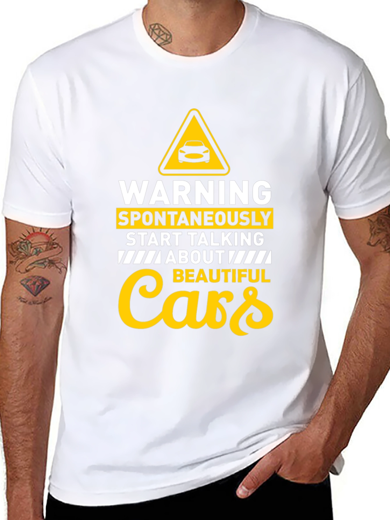 Warning Spontaneously Start Talking About Cars T-Shirt