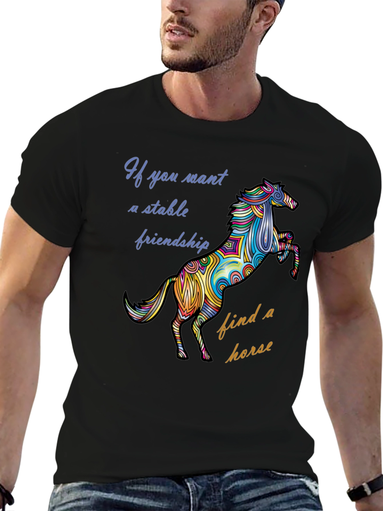 Stable Friendship Horse Graphic Tee