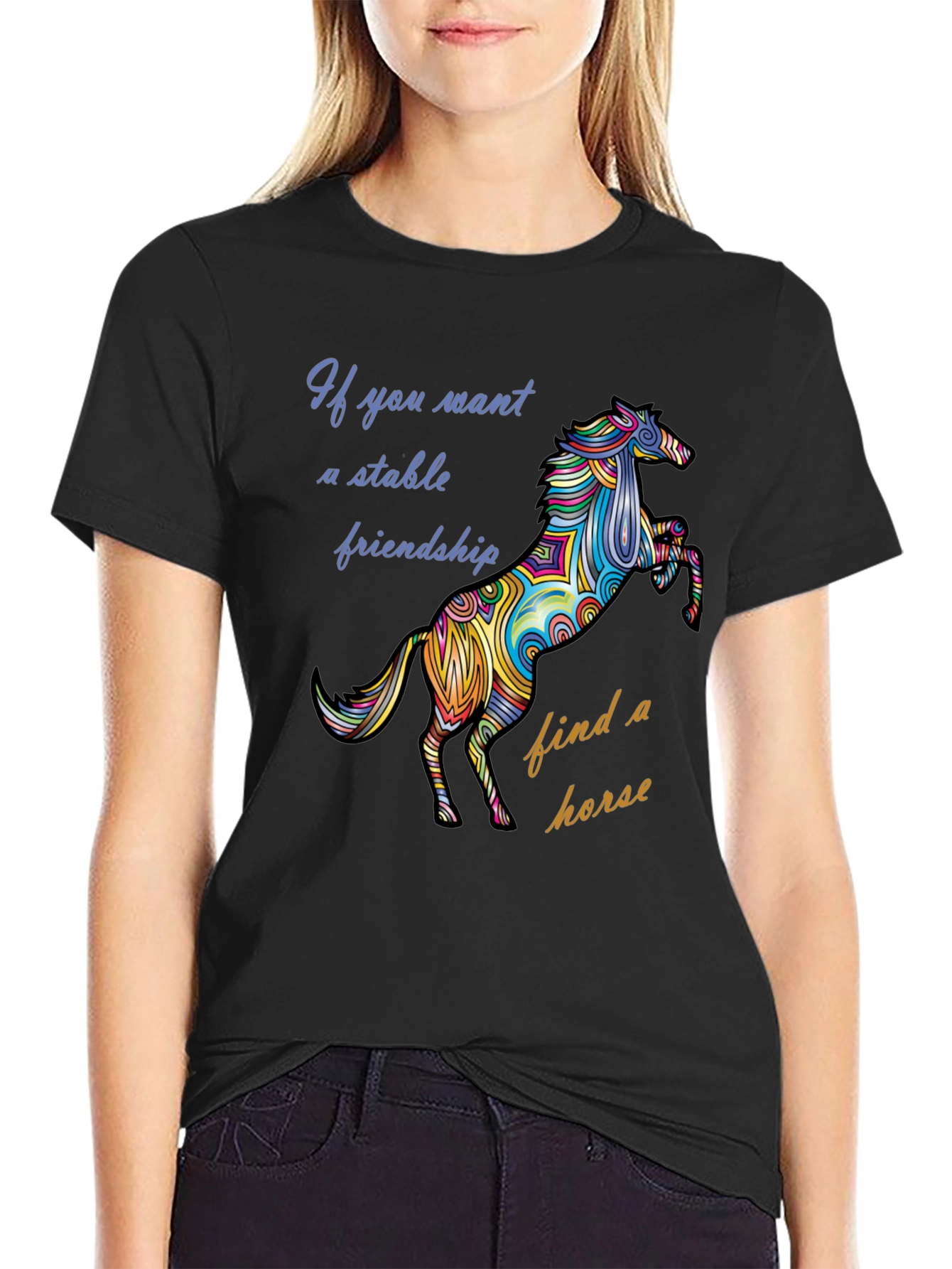 Stable Friendship Horse Graphic Tee