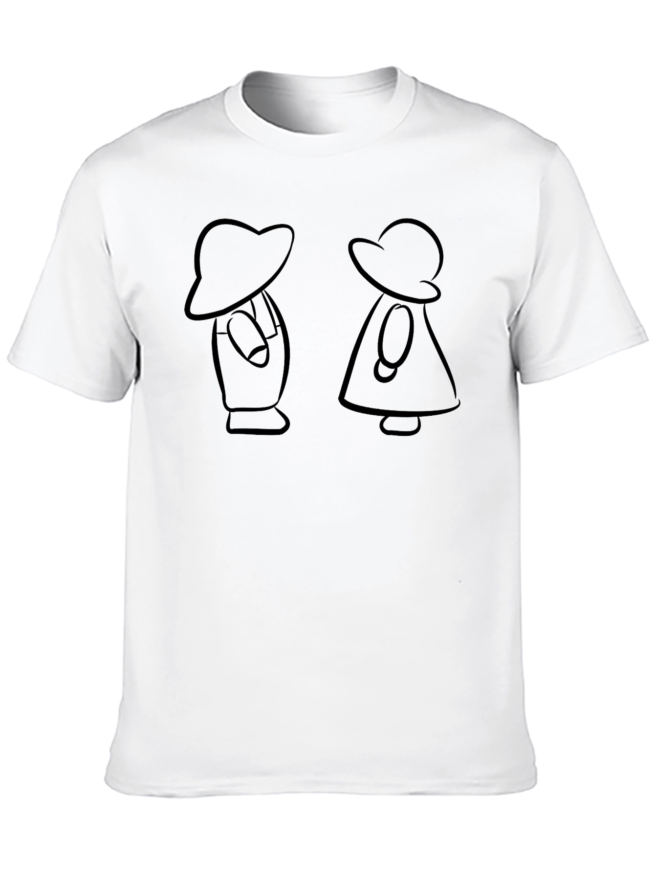 Retro Cartoon Couple T-Shirt