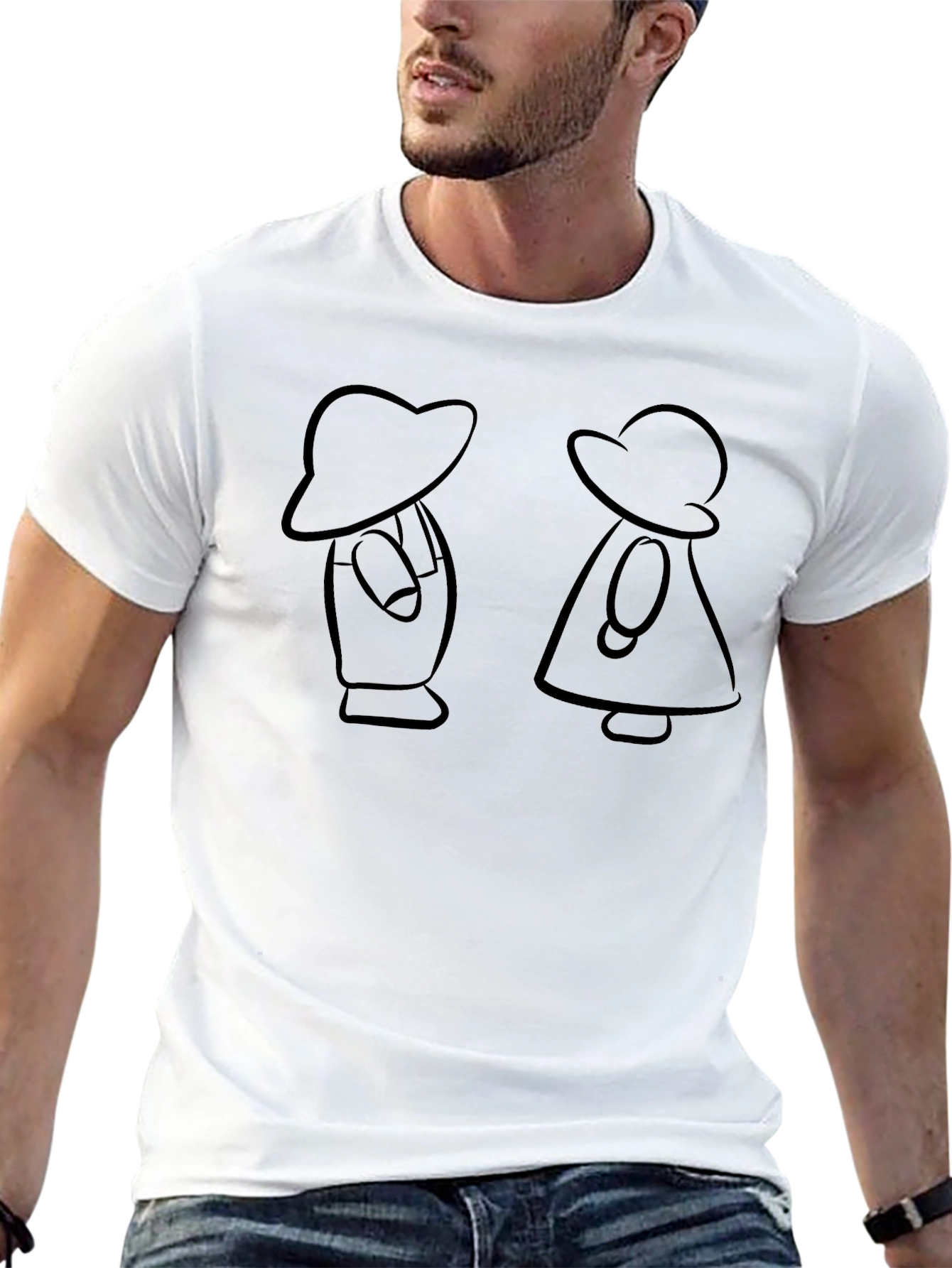 Retro Cartoon Couple T-Shirt