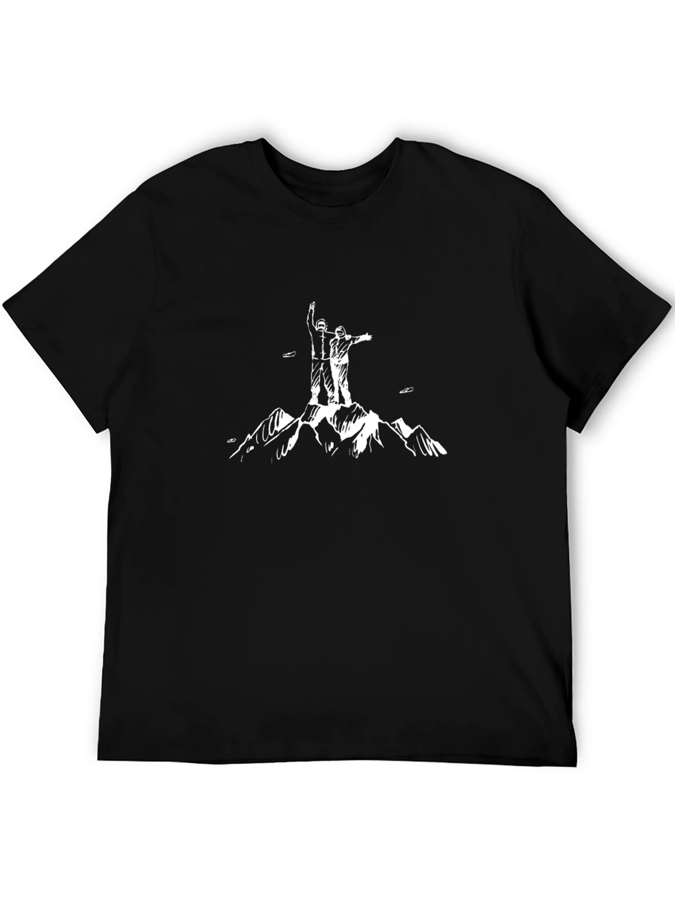 Mountain Climber Graphic Tee - Black