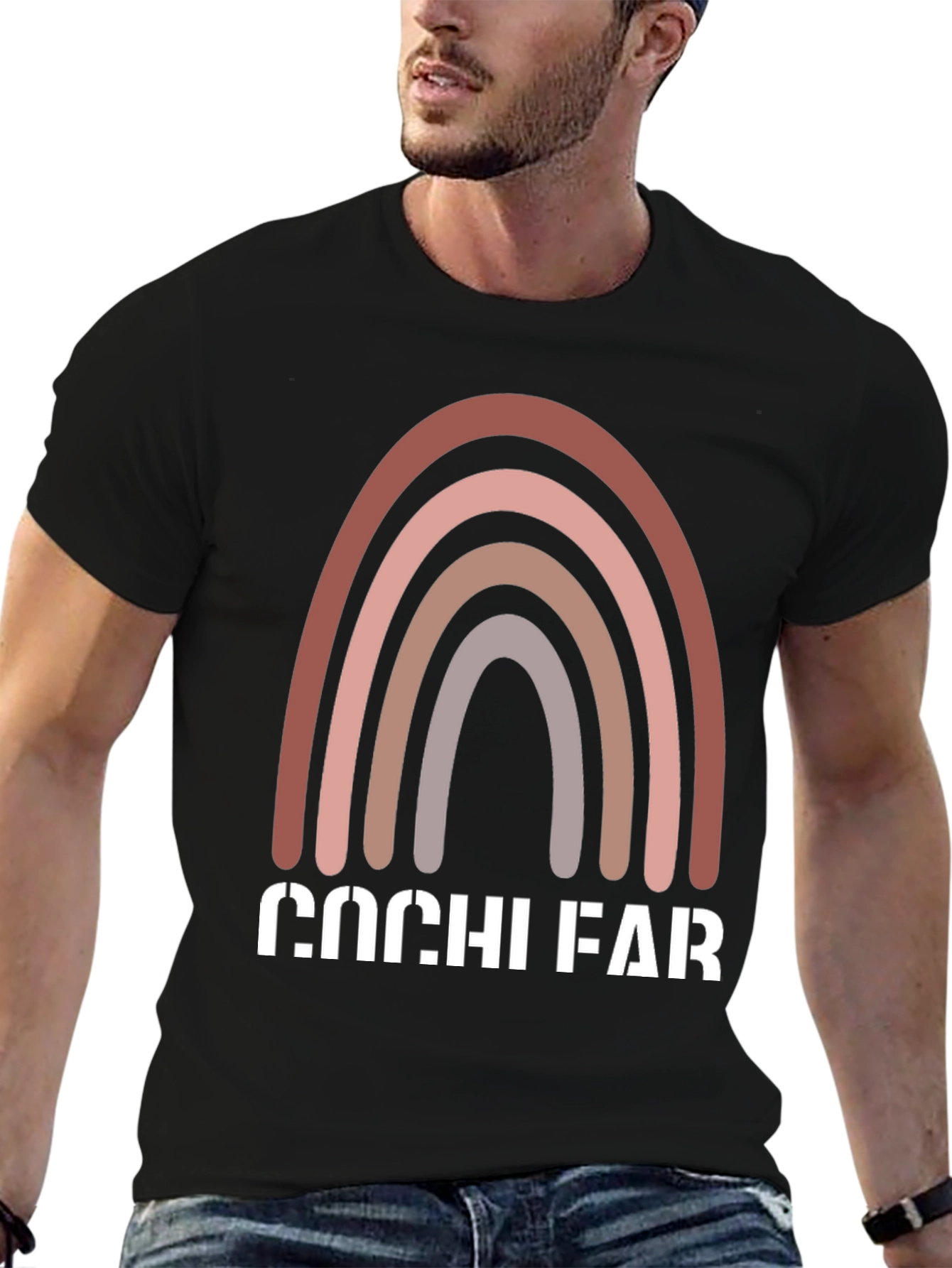 Retro Rainbow Graphic Tee - Cochi Far Print