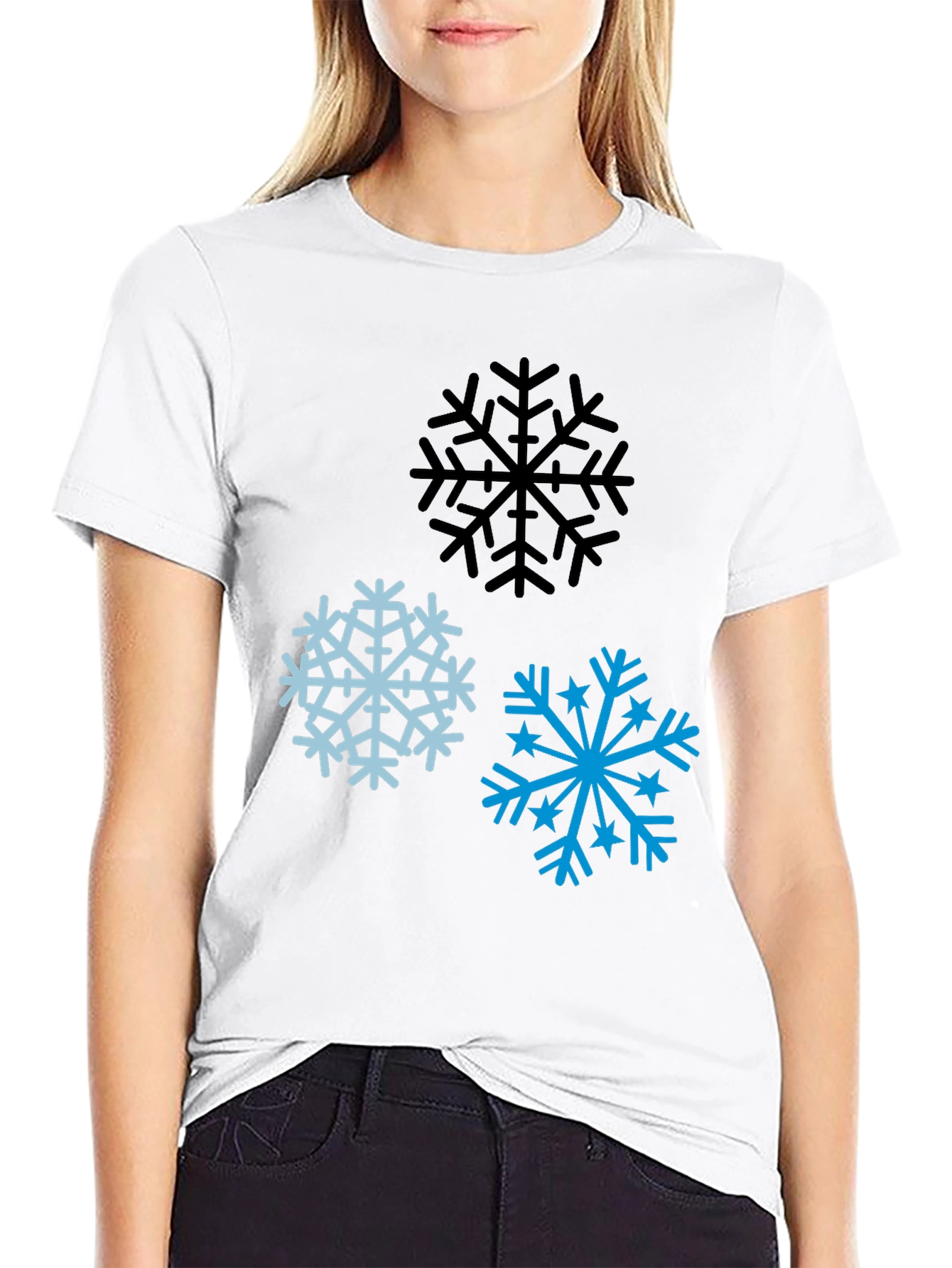 Snowflake Graphic Tee - Winter Style