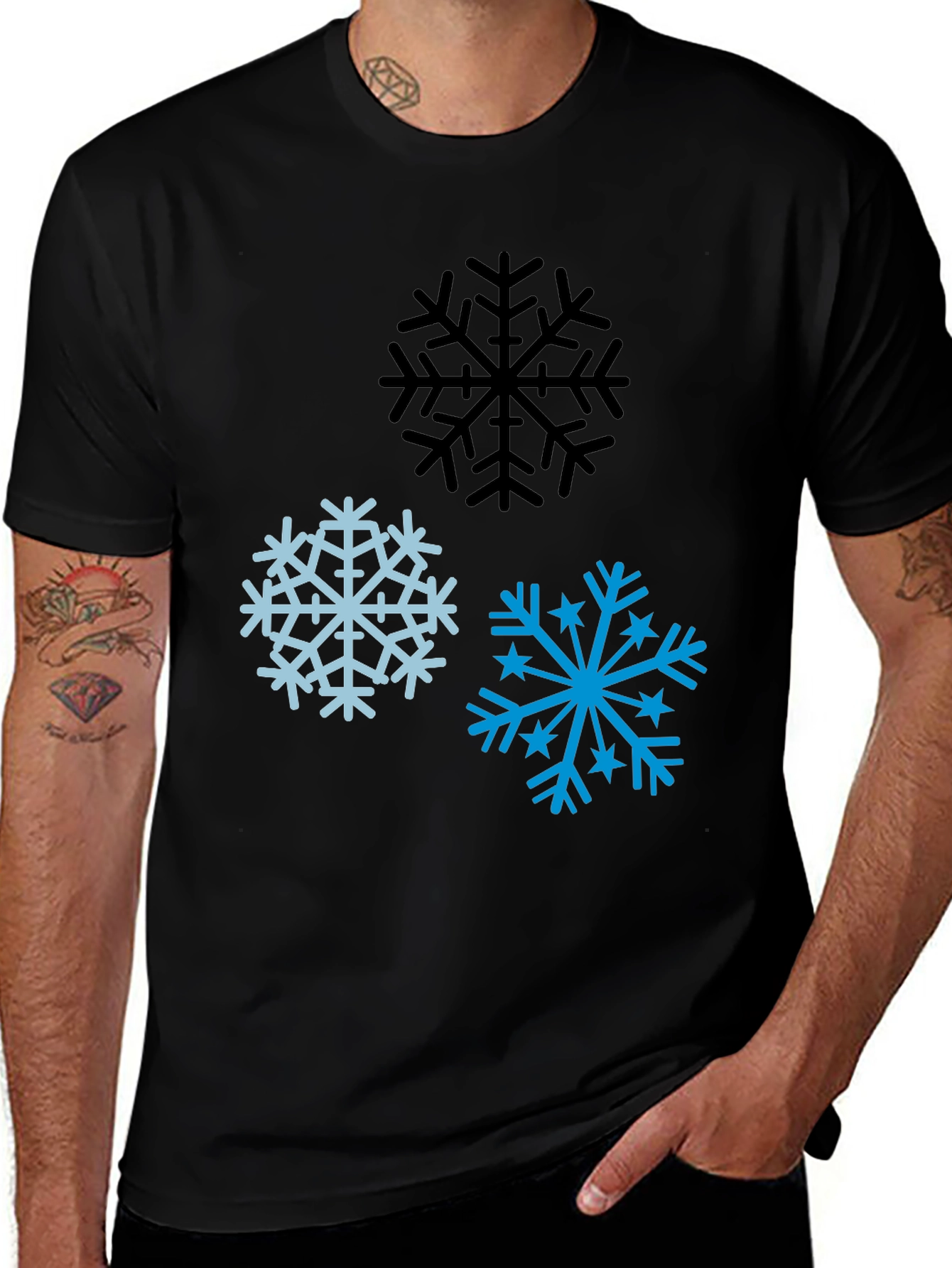Snowflake Graphic Tee - Winter Style