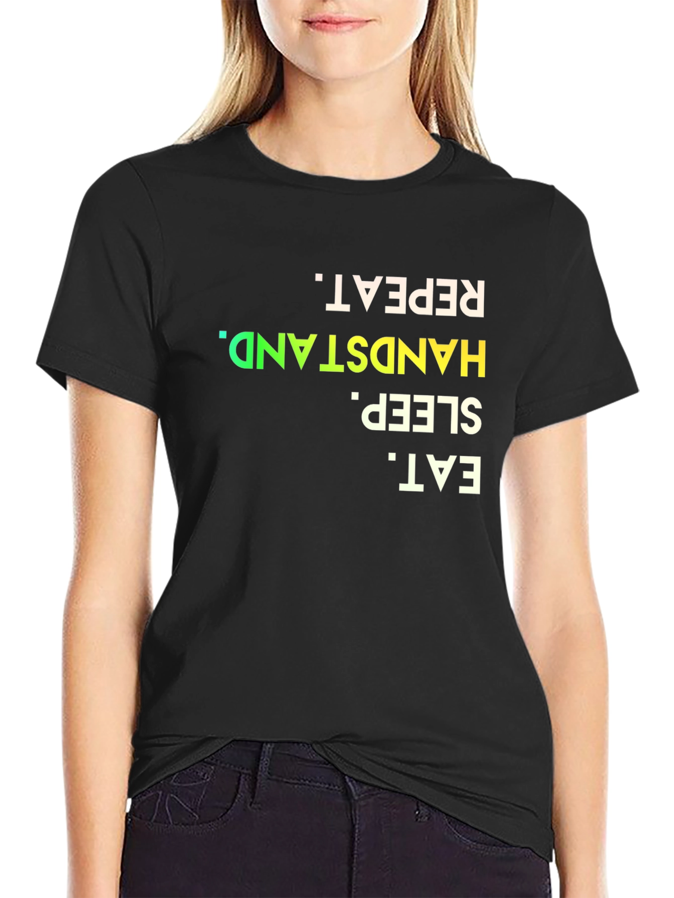 Eat Sleep Handstand Repeat - Mens Graphic Tee