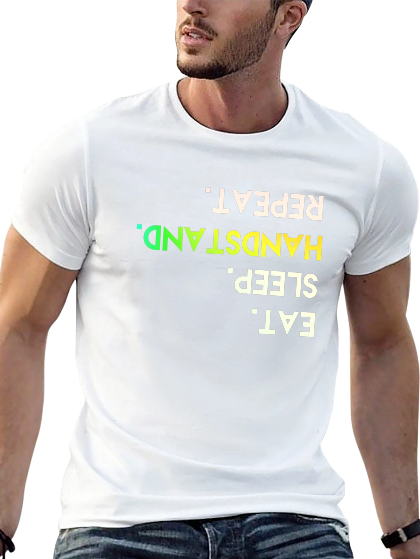 Eat Sleep Handstand Repeat - Mens Graphic Tee