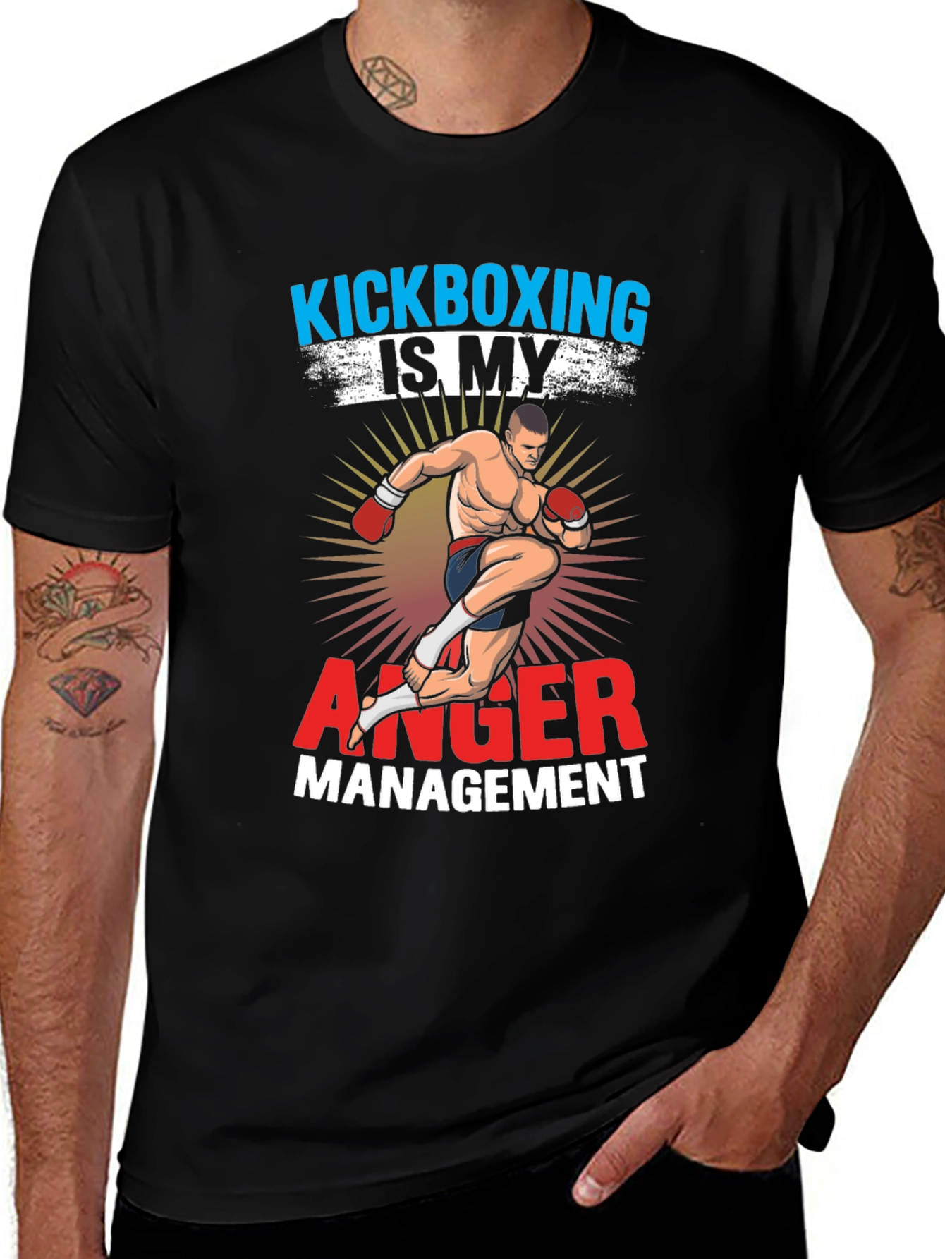 Kickboxing Anger Management Graphic Tee