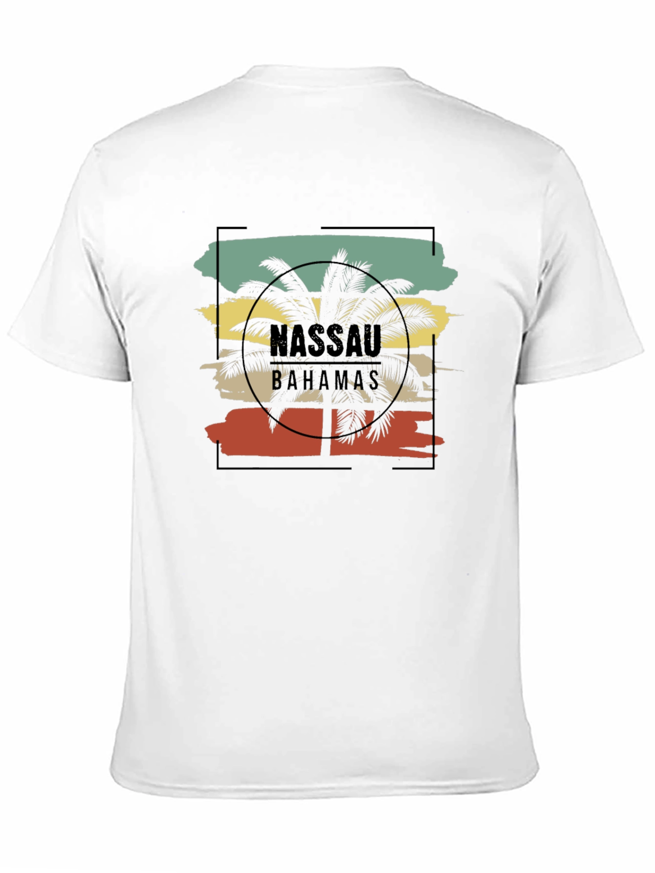 Nassau Bahamas Palm Tree Graphic T-Shirt
