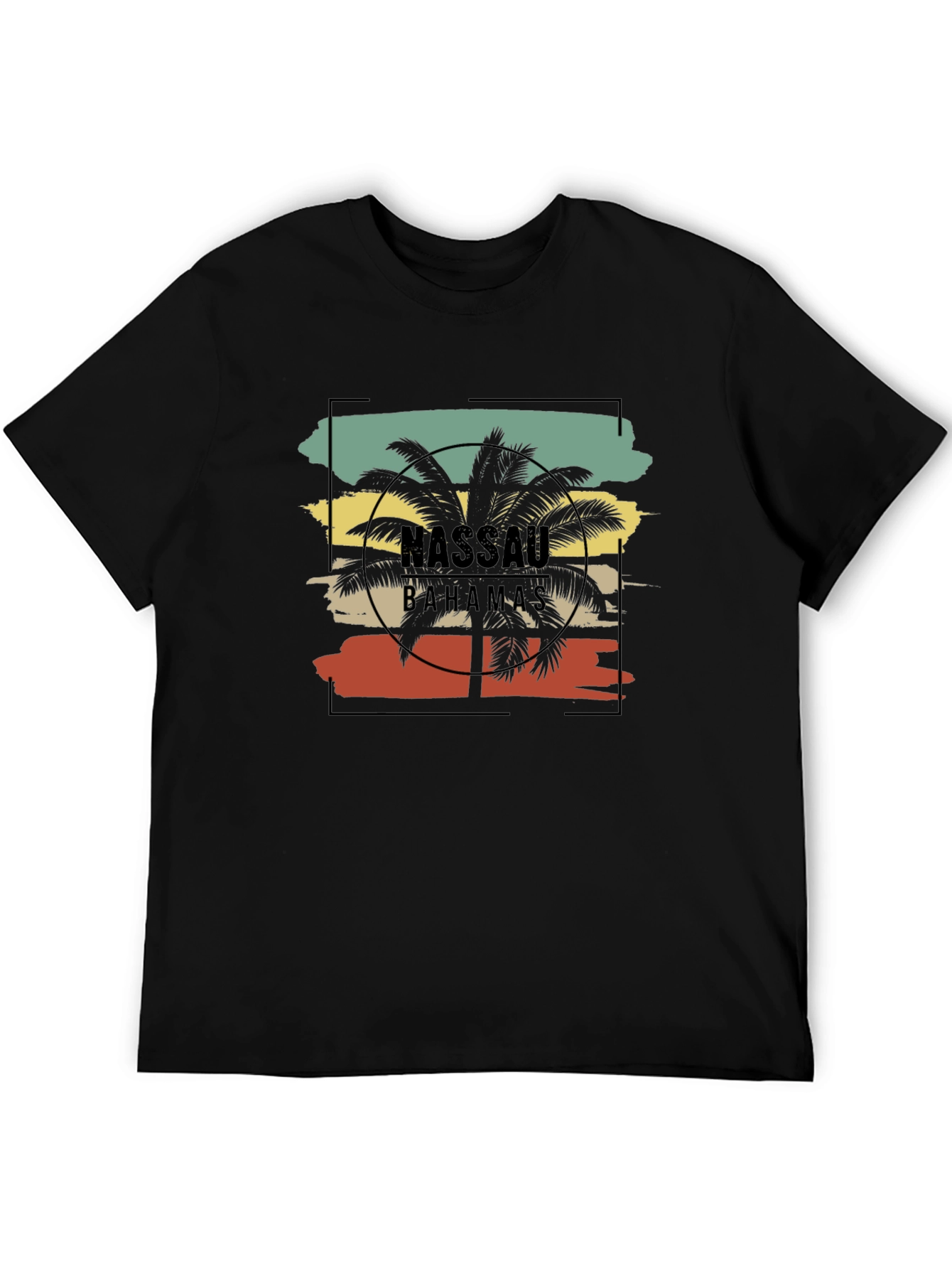 Nassau Bahamas Palm Tree Graphic T-Shirt