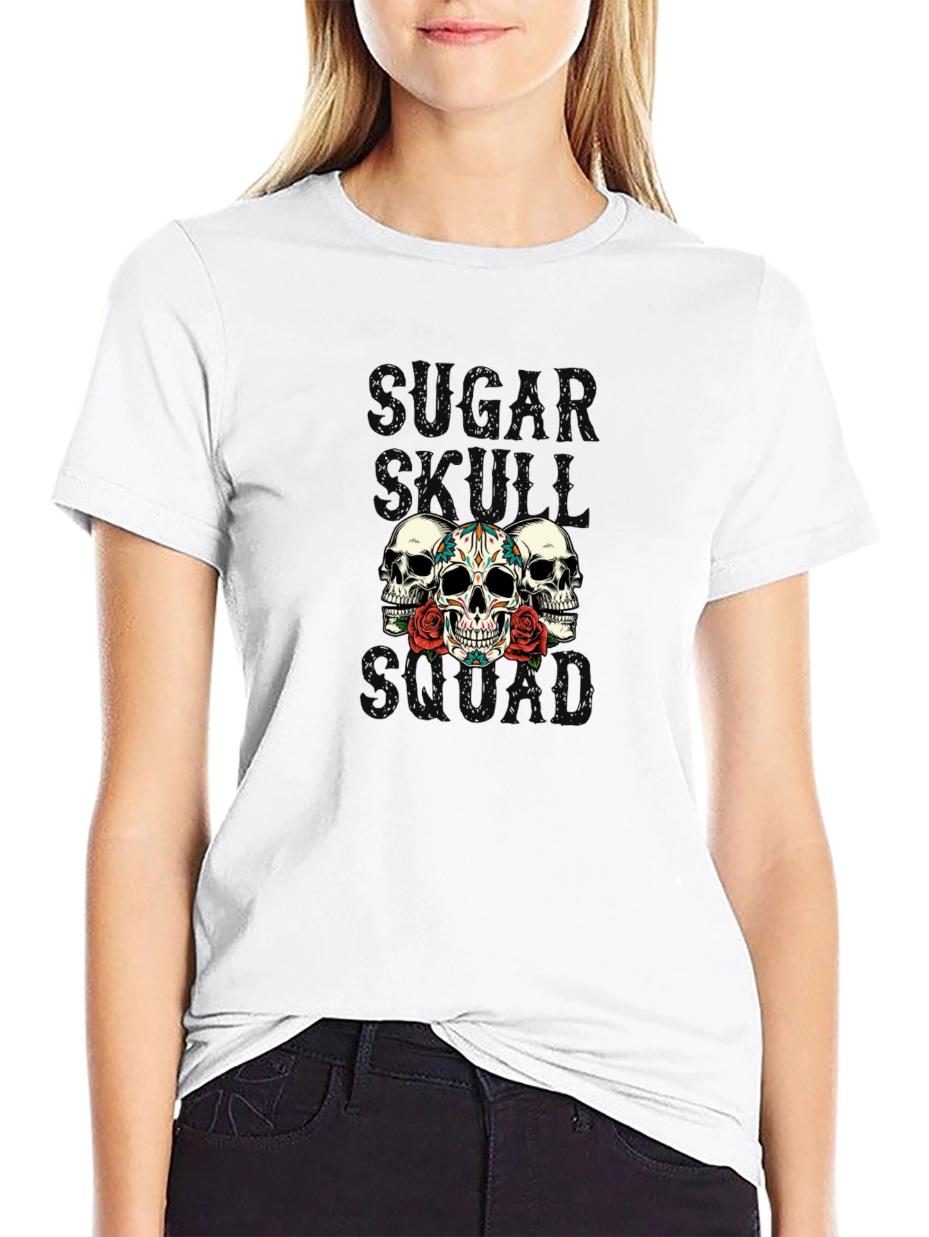 Sugar Skull Squad Black T-Shirt