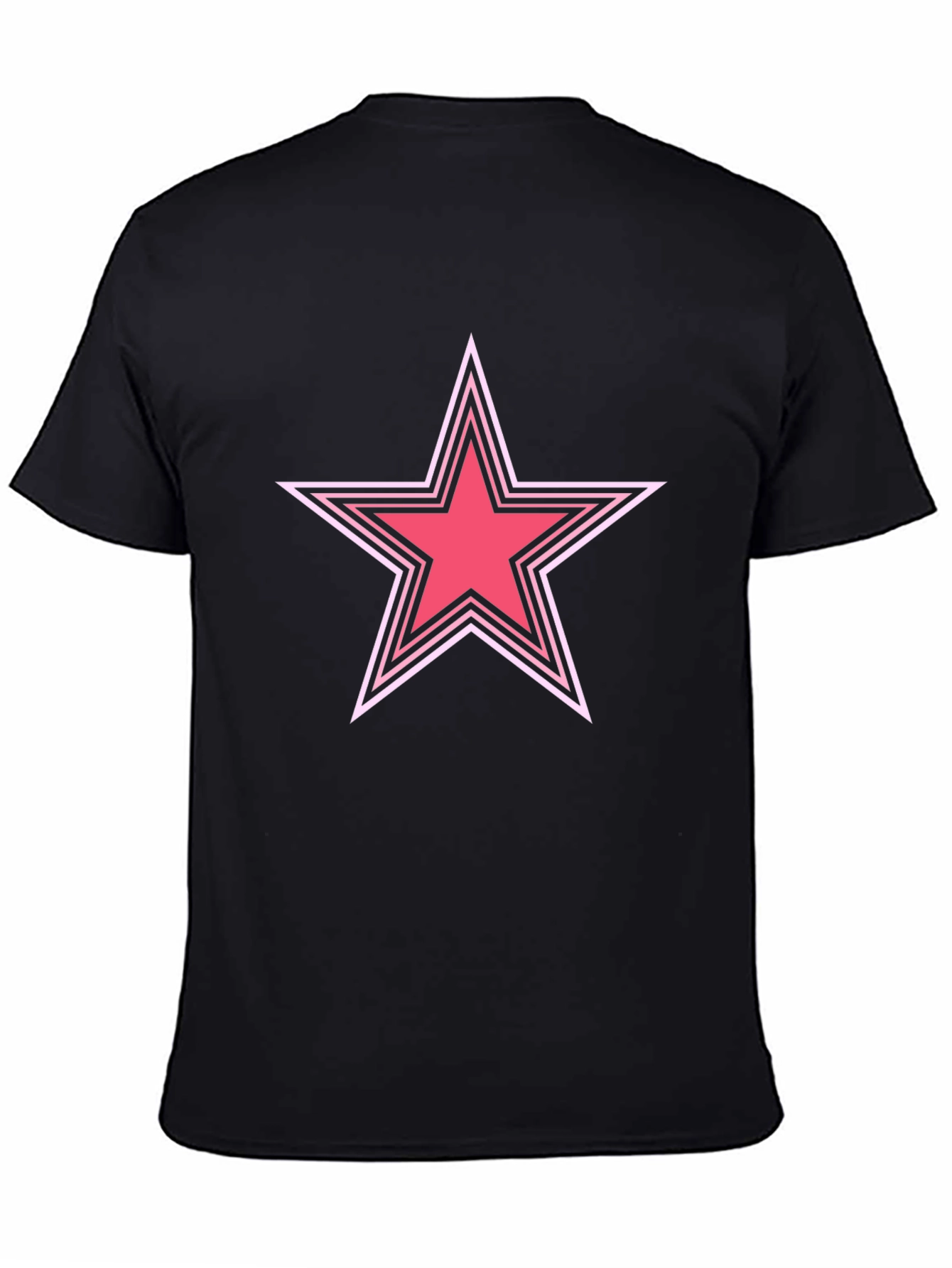 Star Graphic Tee - Casual Black T-Shirt