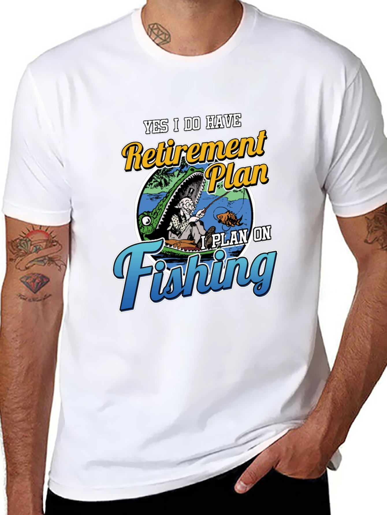 Retirement Plan Fishing T-Shirt