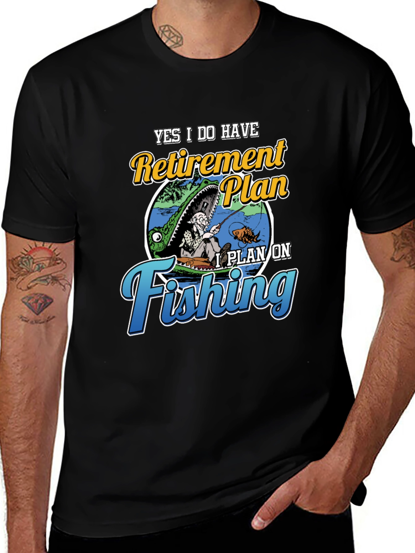 Retirement Plan Fishing T-Shirt