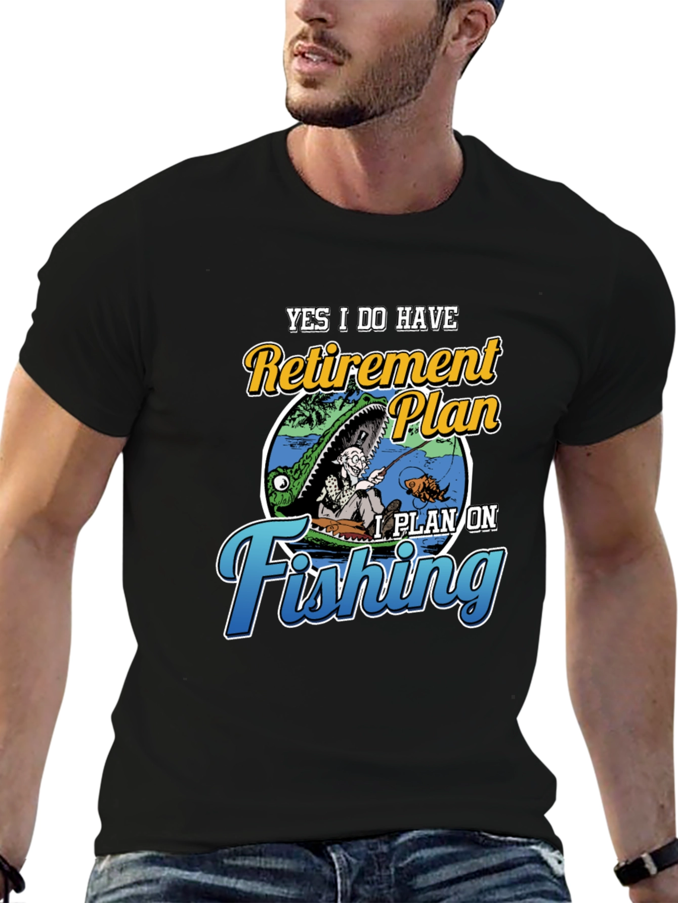 Retirement Plan Fishing T-Shirt