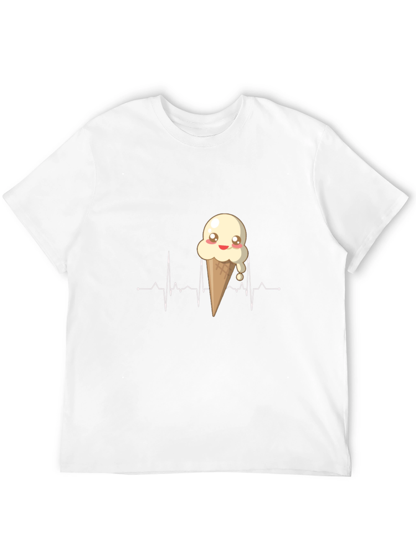 Ice Cream Heartbeat T-Shirt - Sweet Design