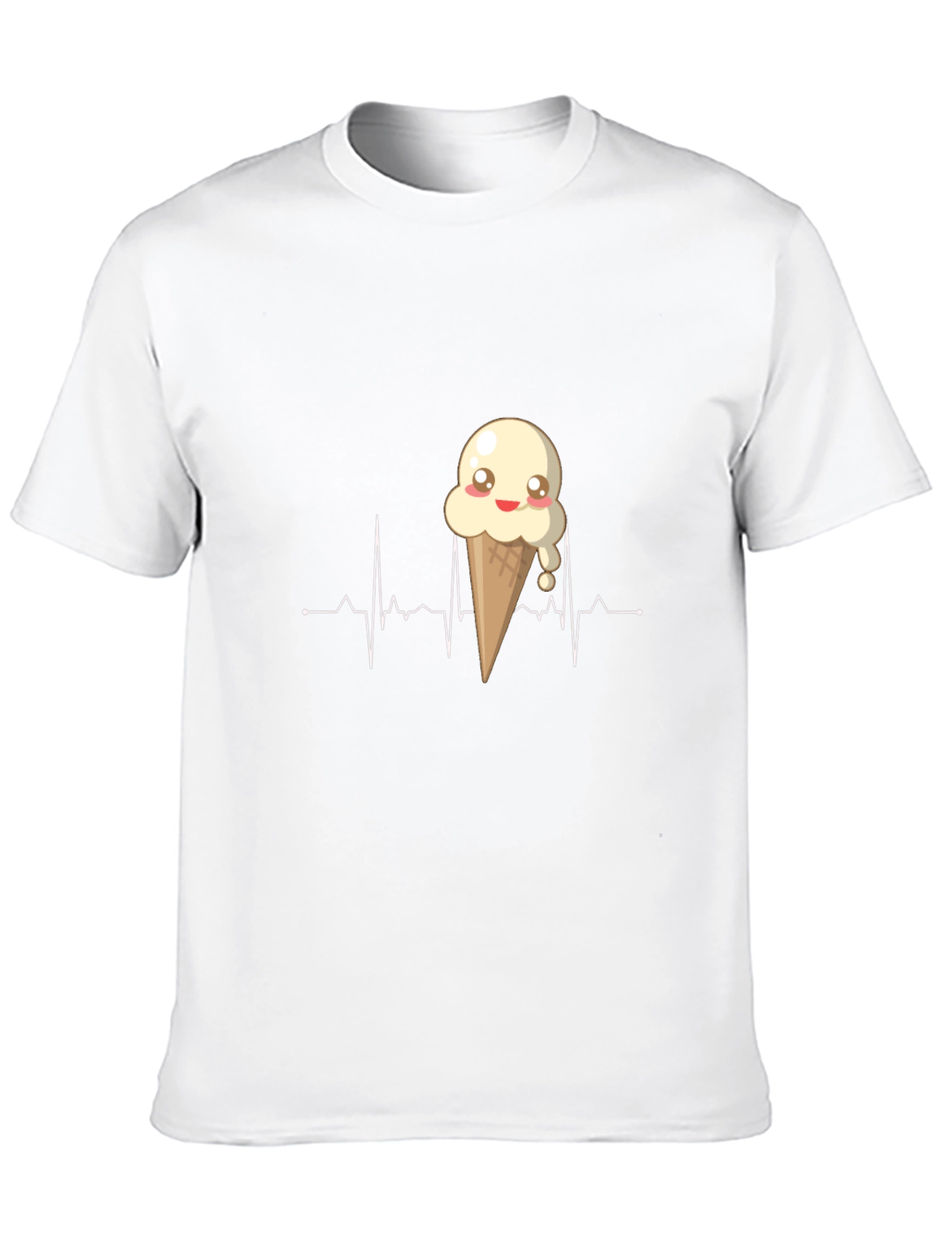 Ice Cream Heartbeat T-Shirt - Sweet Design