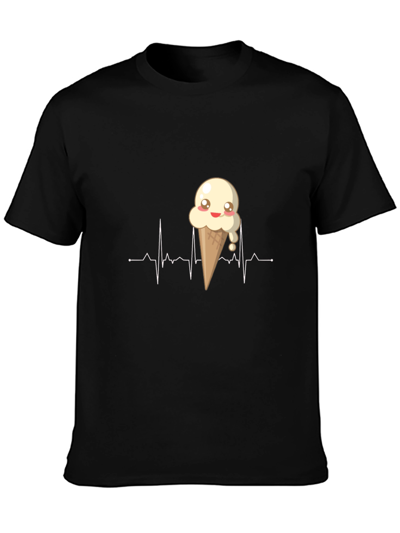 Ice Cream Heartbeat T-Shirt - Sweet Design