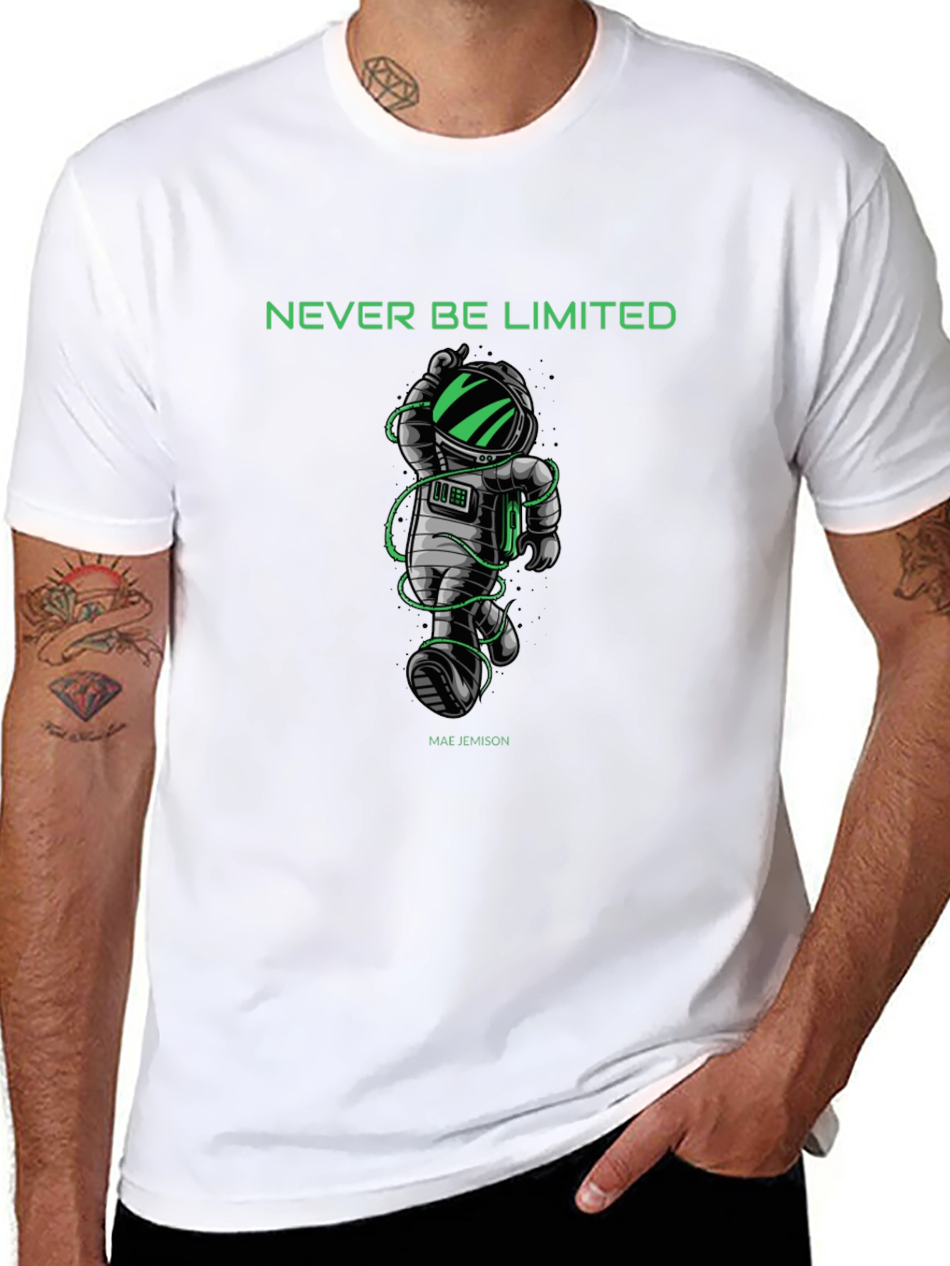 Never Be Limited T-Shirt - Astronaut Design