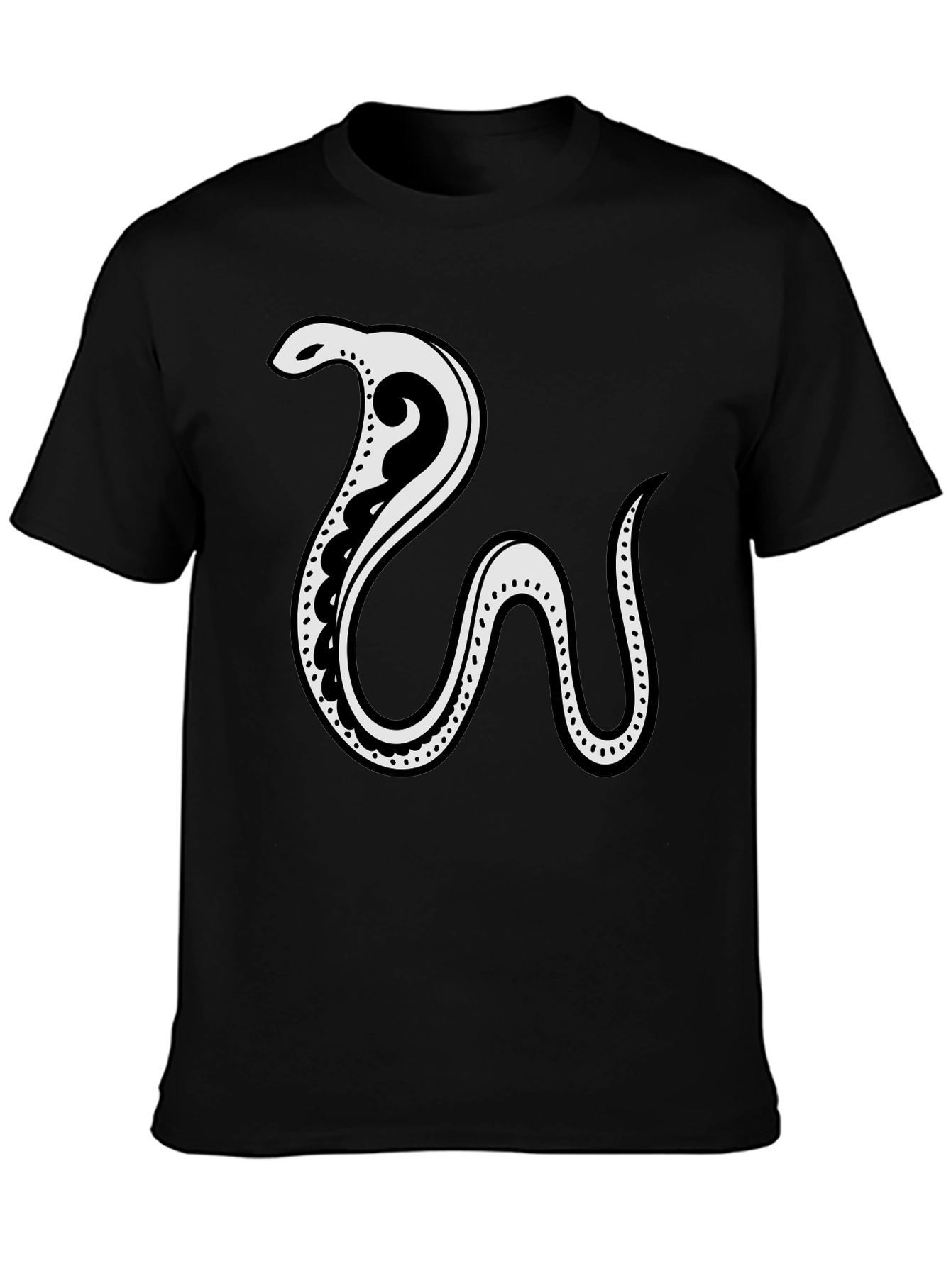 Snake Graphic T-Shirt - Cool Casual Tee