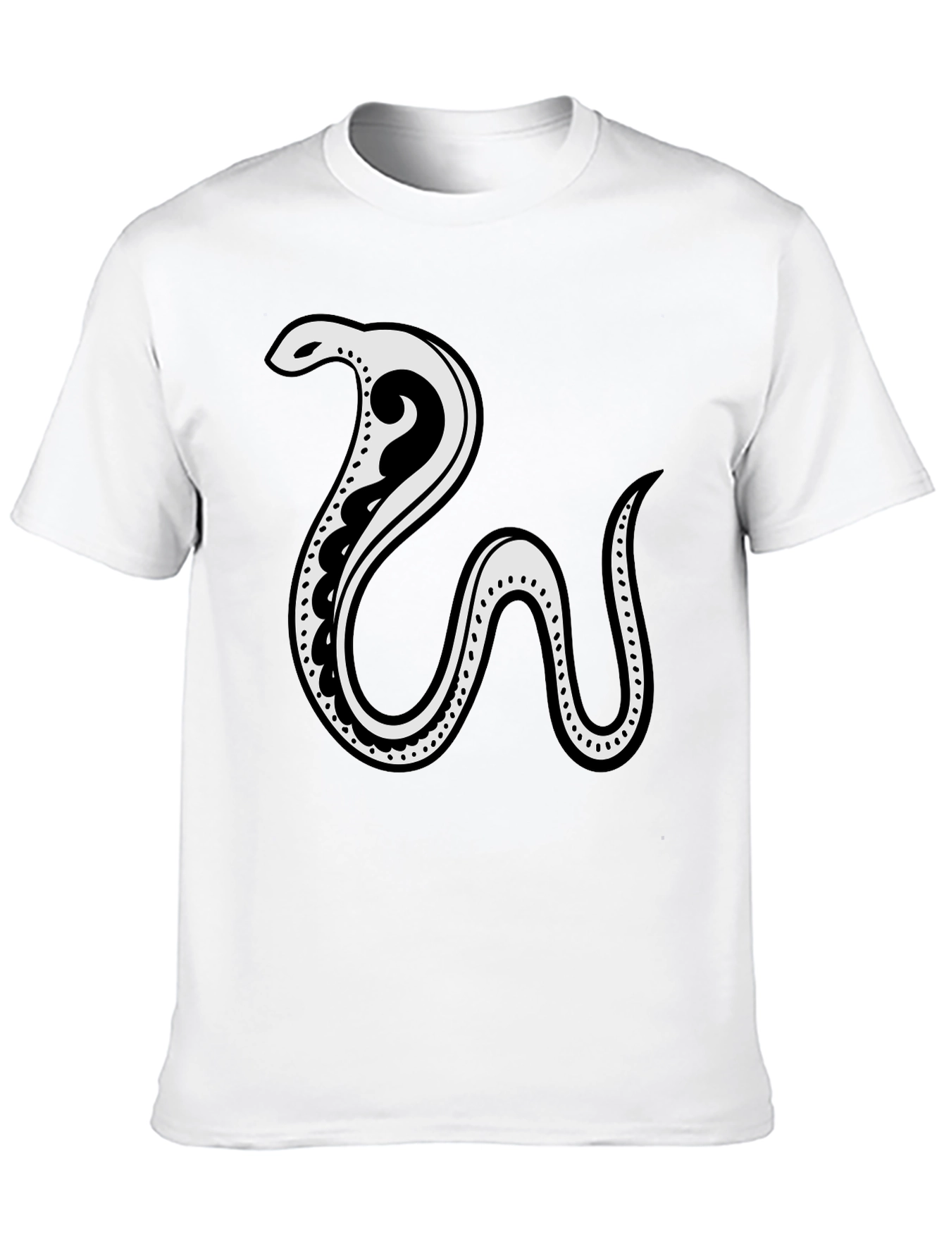 Snake Graphic T-Shirt - Cool Casual Tee