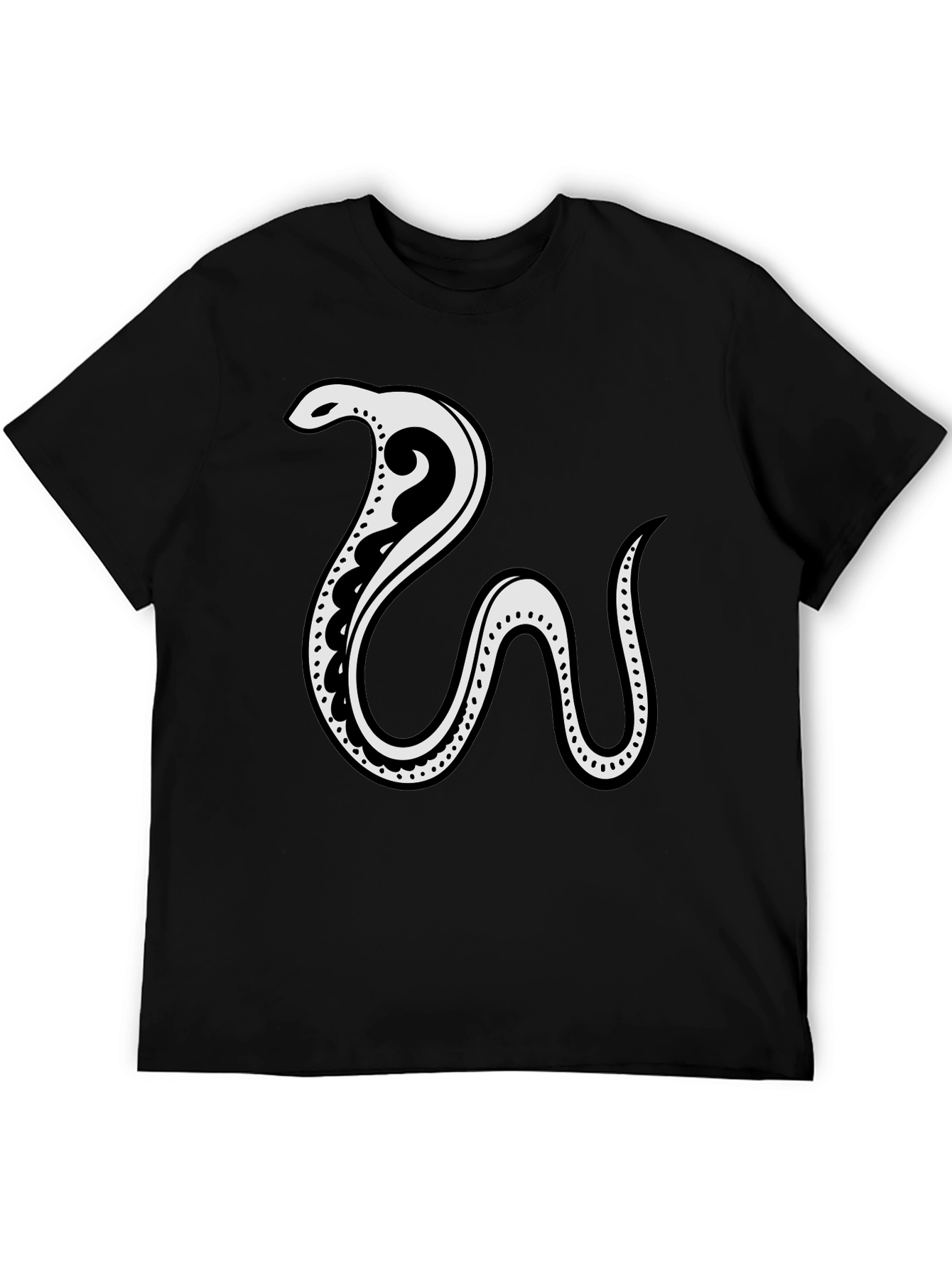 Snake Graphic T-Shirt - Cool Casual Tee