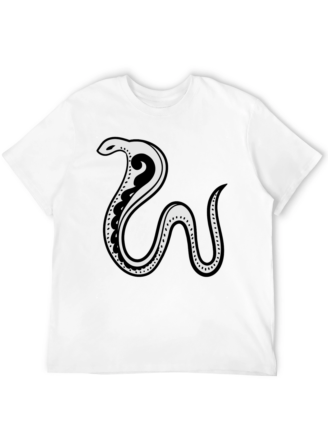 Snake Graphic T-Shirt - Cool Casual Tee