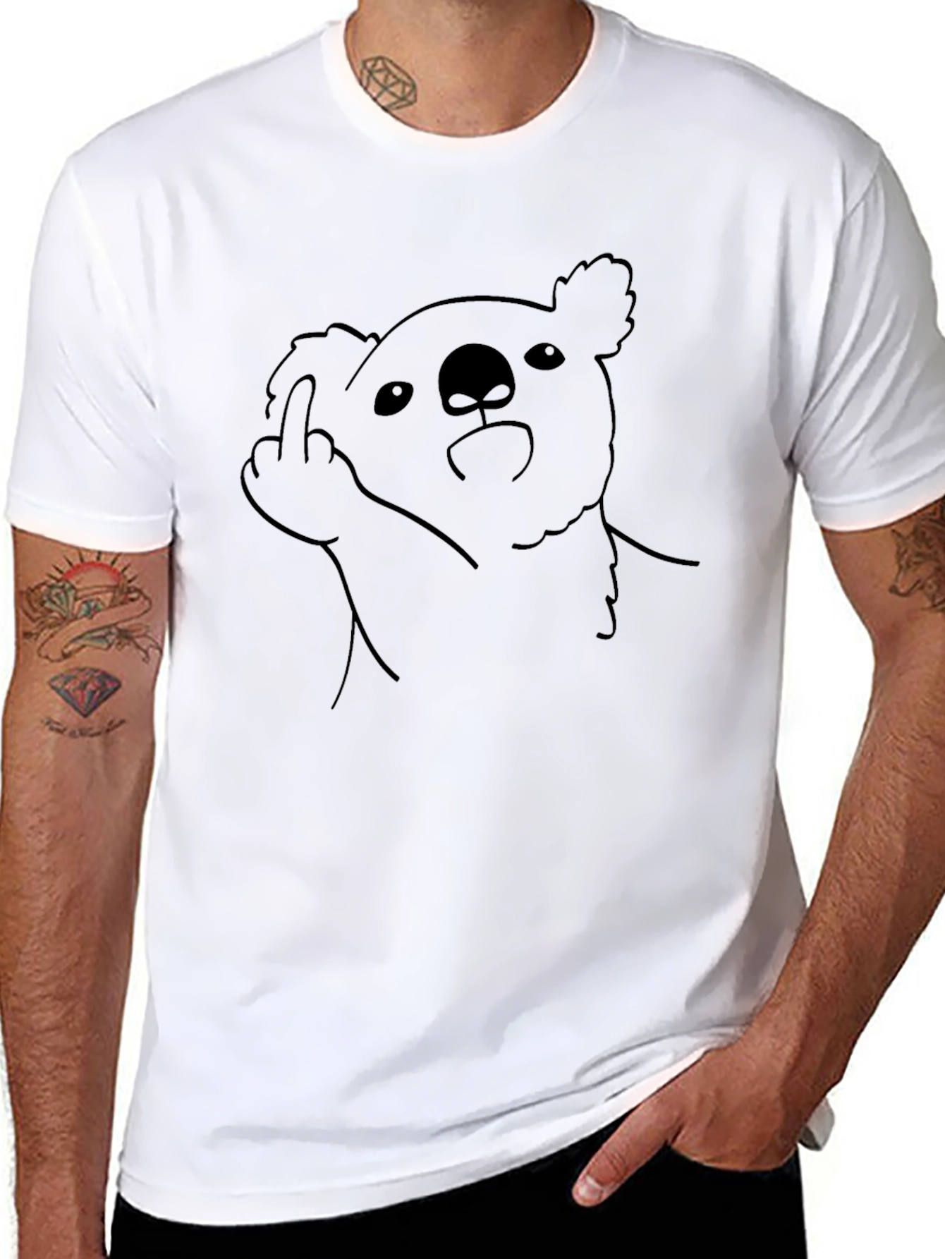 Koala Middle Finger T-Shirt