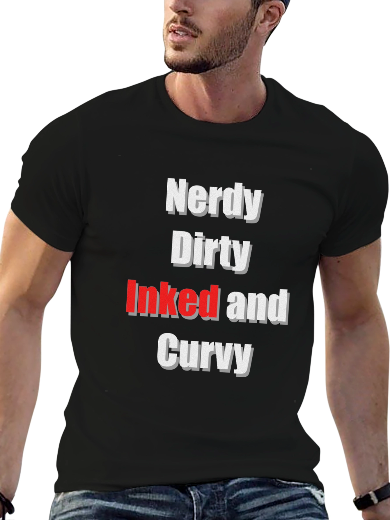 Nerdy Dirty Inked and Curvy Graphic Tee
