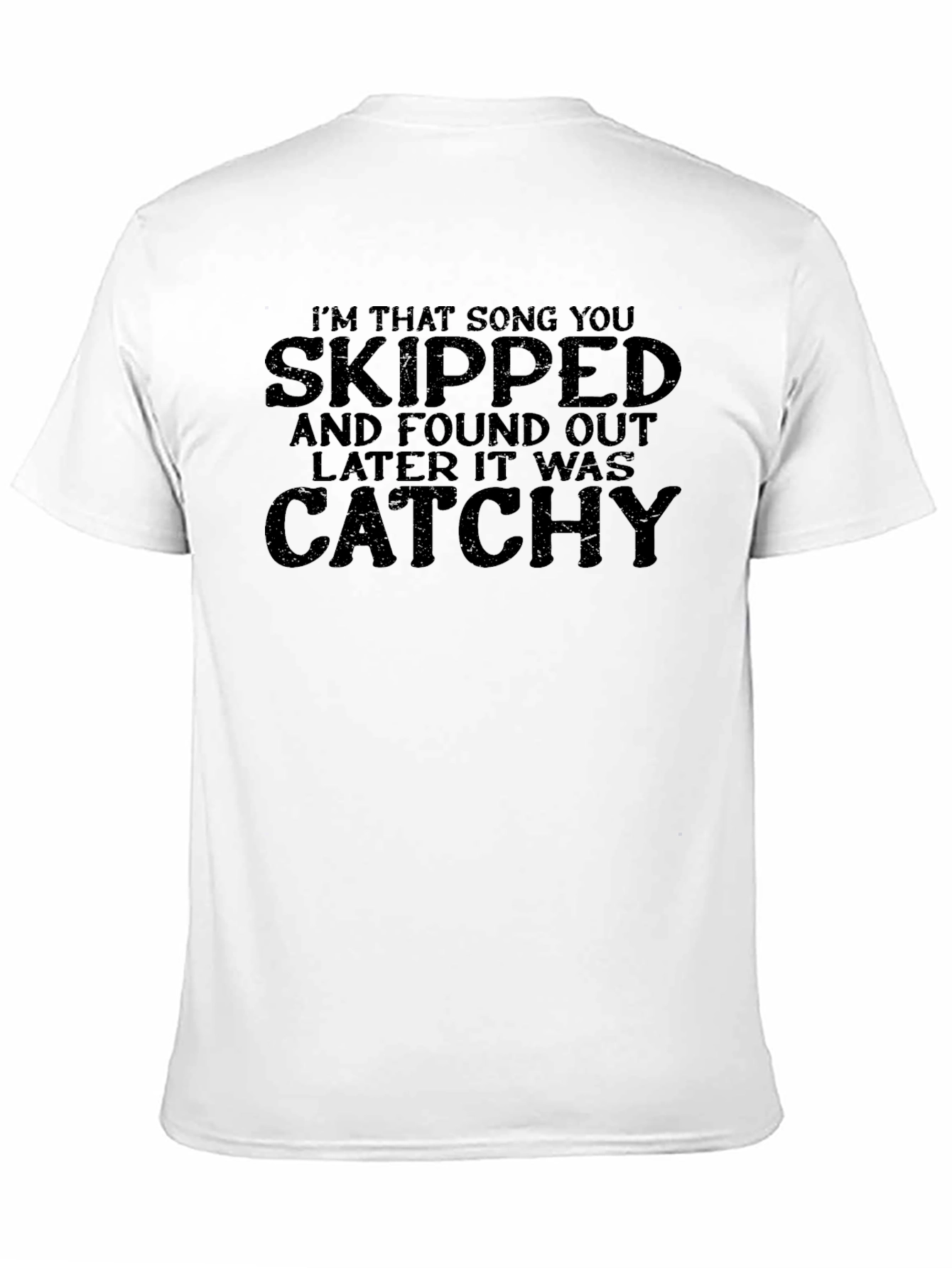 Skipped Then Catchy Black T-Shirt