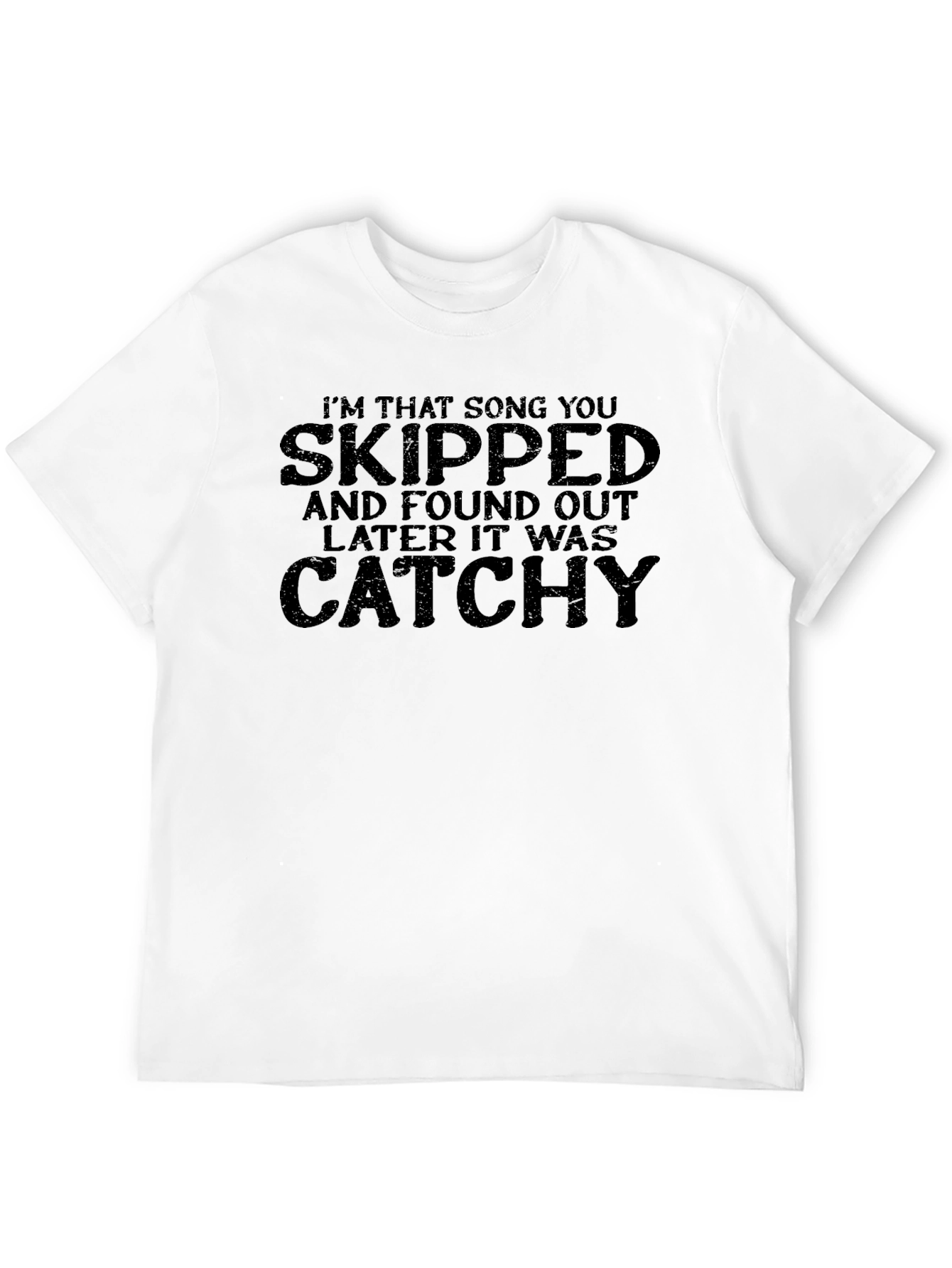 Skipped Then Catchy Black T-Shirt