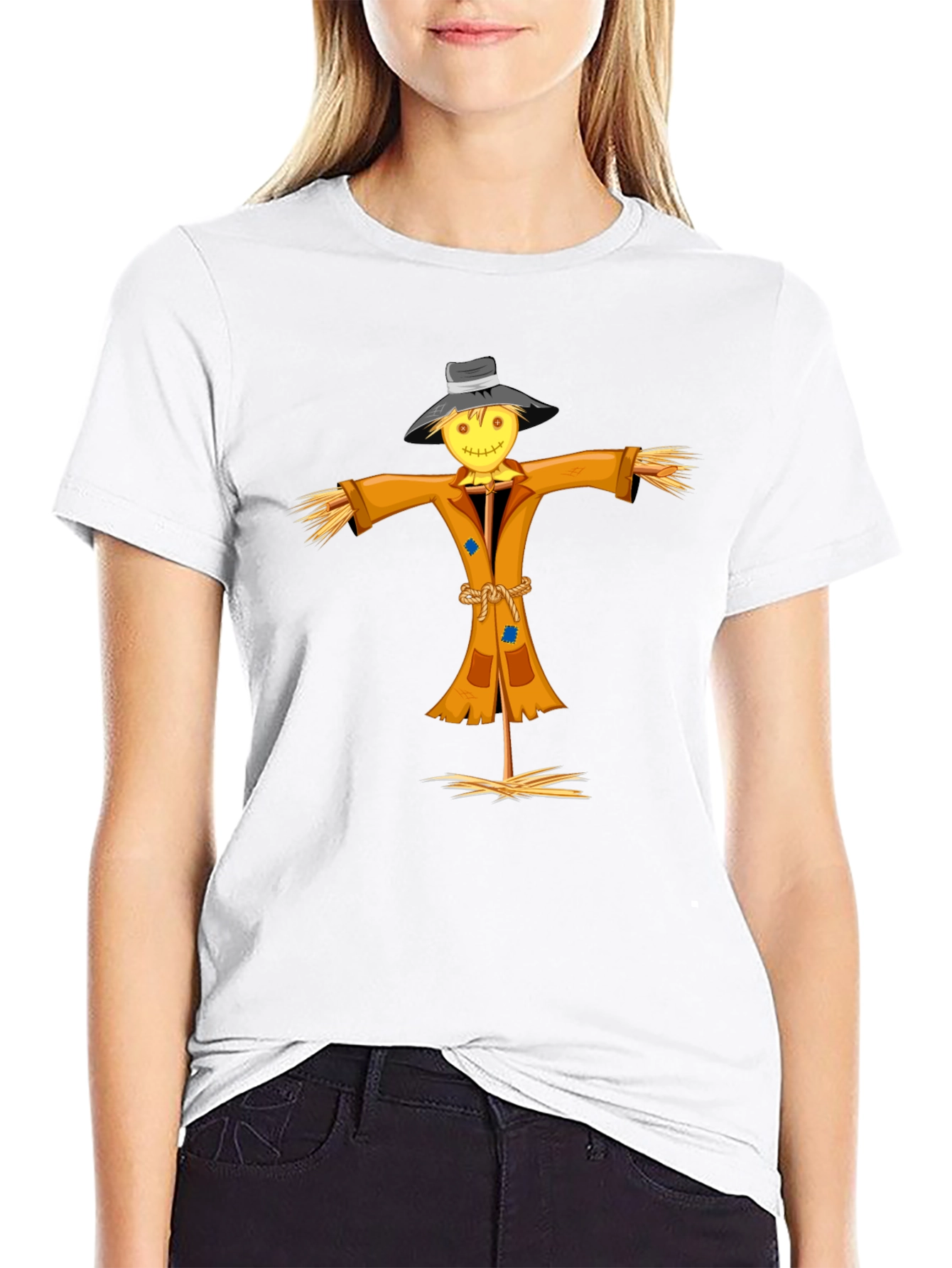 Scarecrow Graphic Tee - Unique Halloween Shirt
