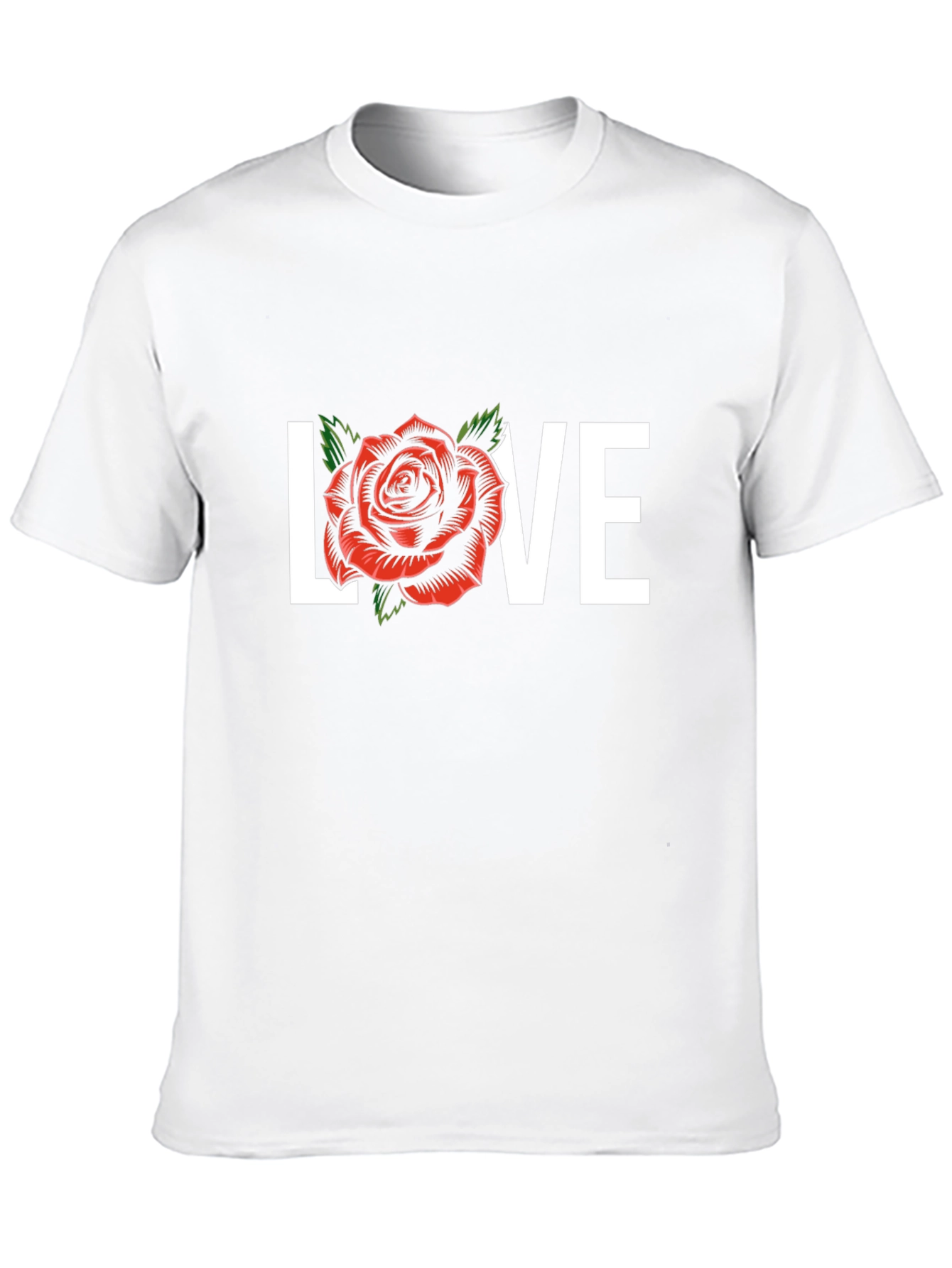 Love Rose Graphic Tee - Black
