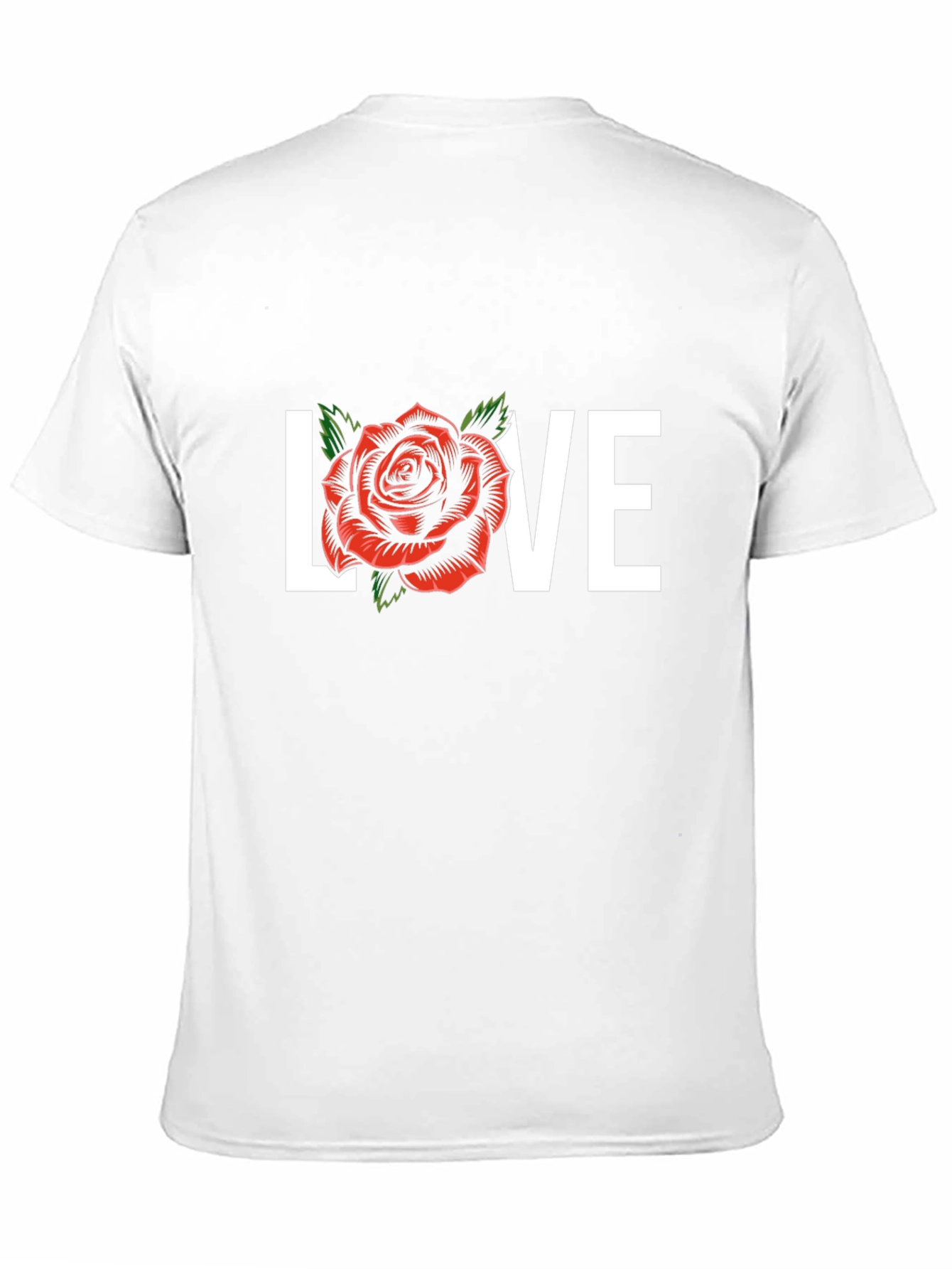 Love Rose Graphic Tee - Black