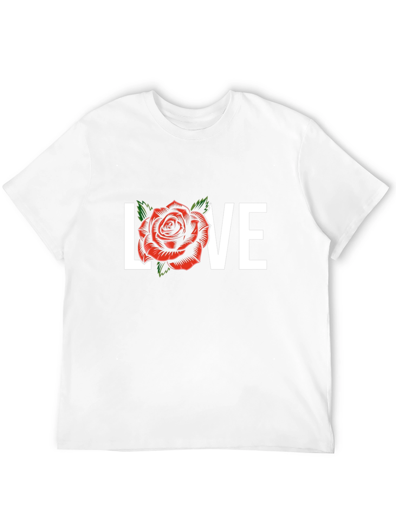 Love Rose Graphic Tee - Black