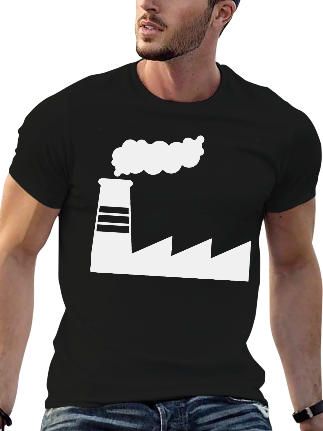 Factory Graphic Tee - Industrial Chic T-Shirt