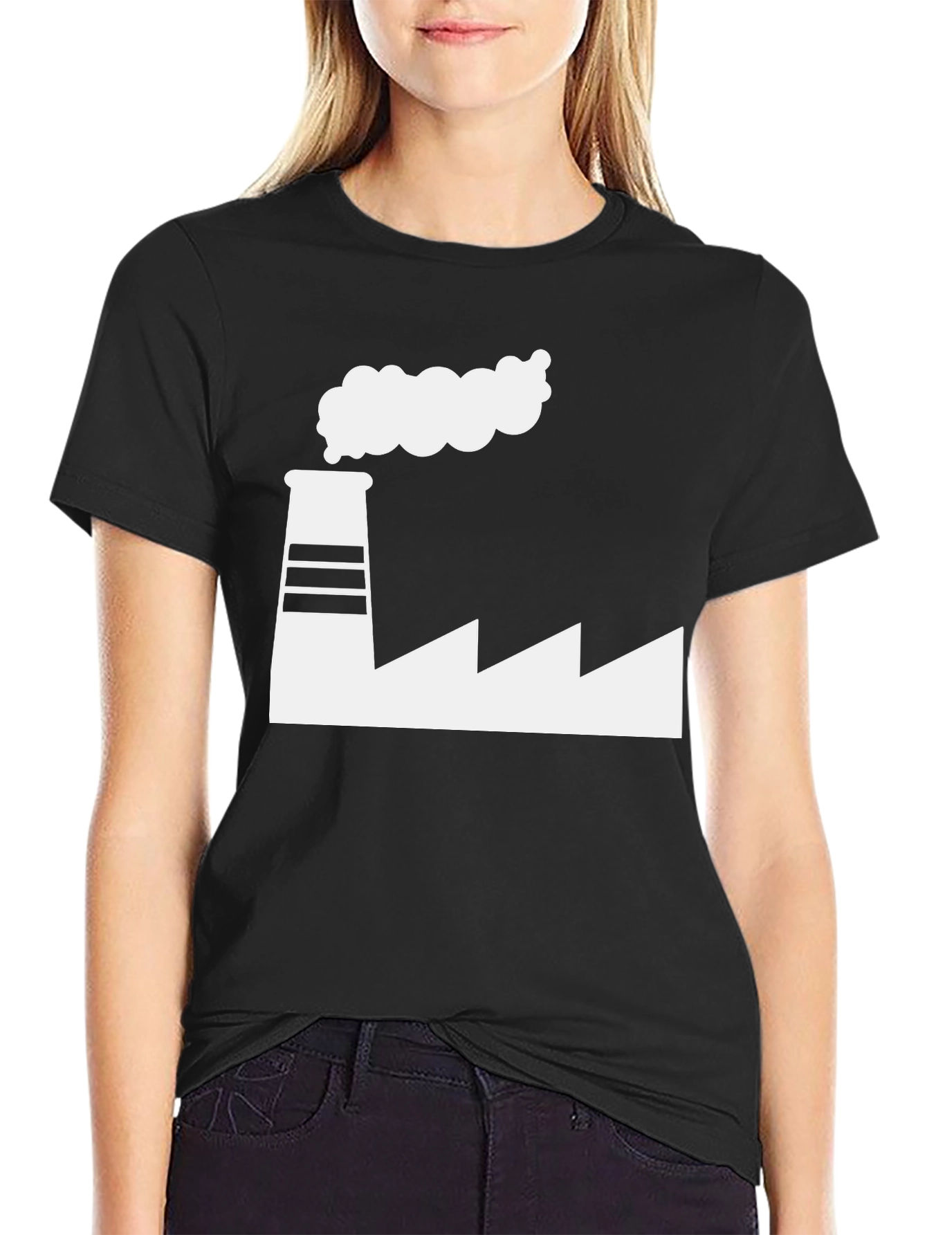 Factory Graphic Tee - Industrial Chic T-Shirt