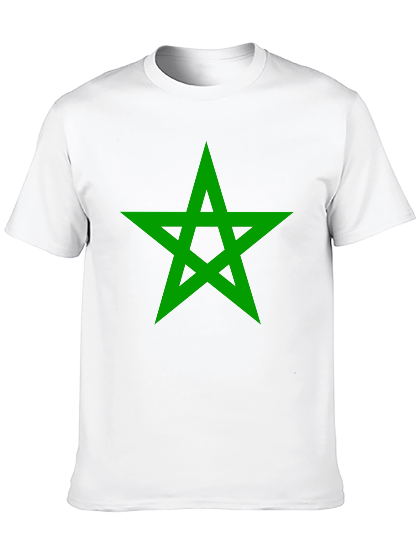 Green Star Graphic Black T-Shirt