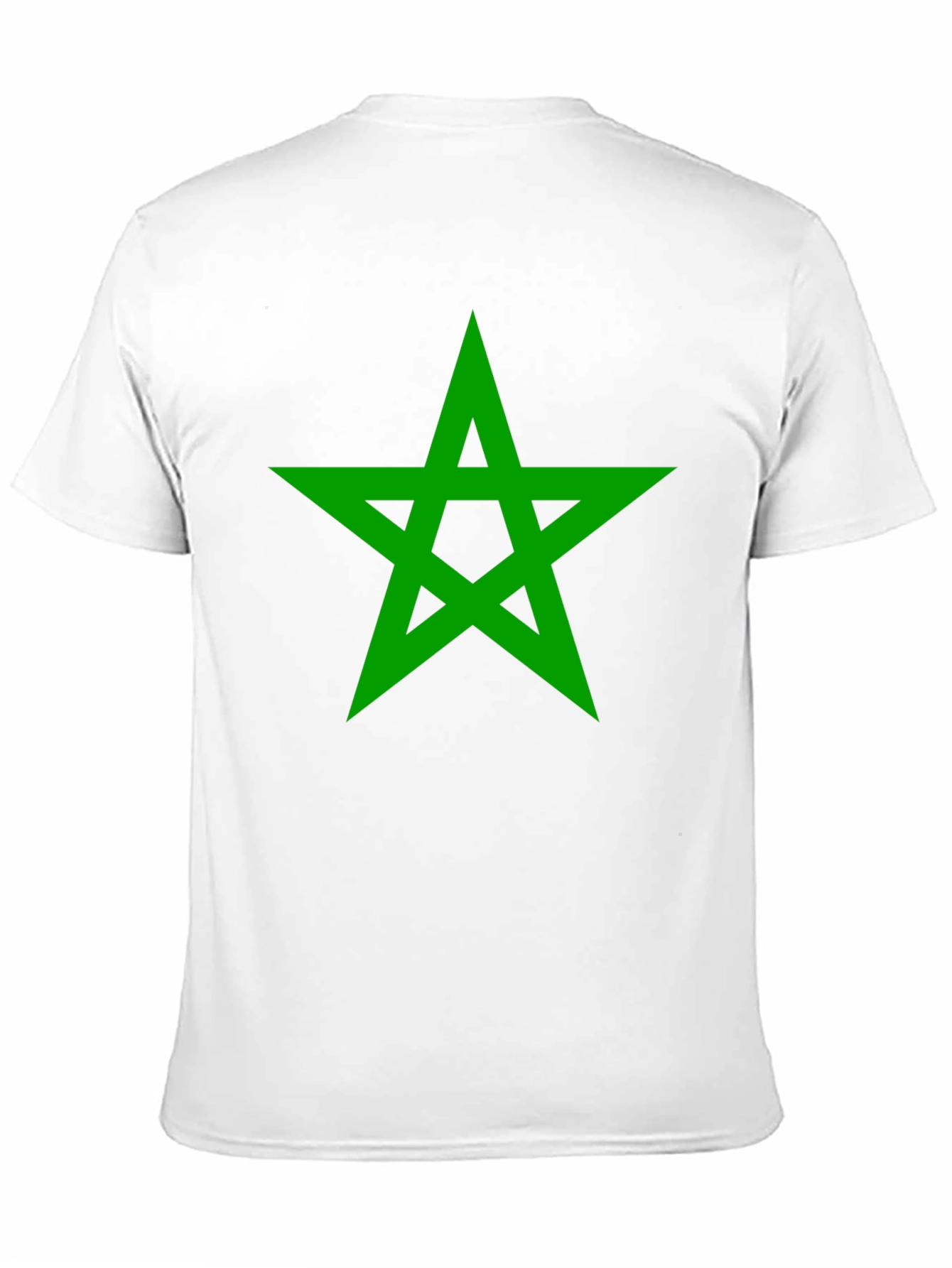 Green Star Graphic Black T-Shirt