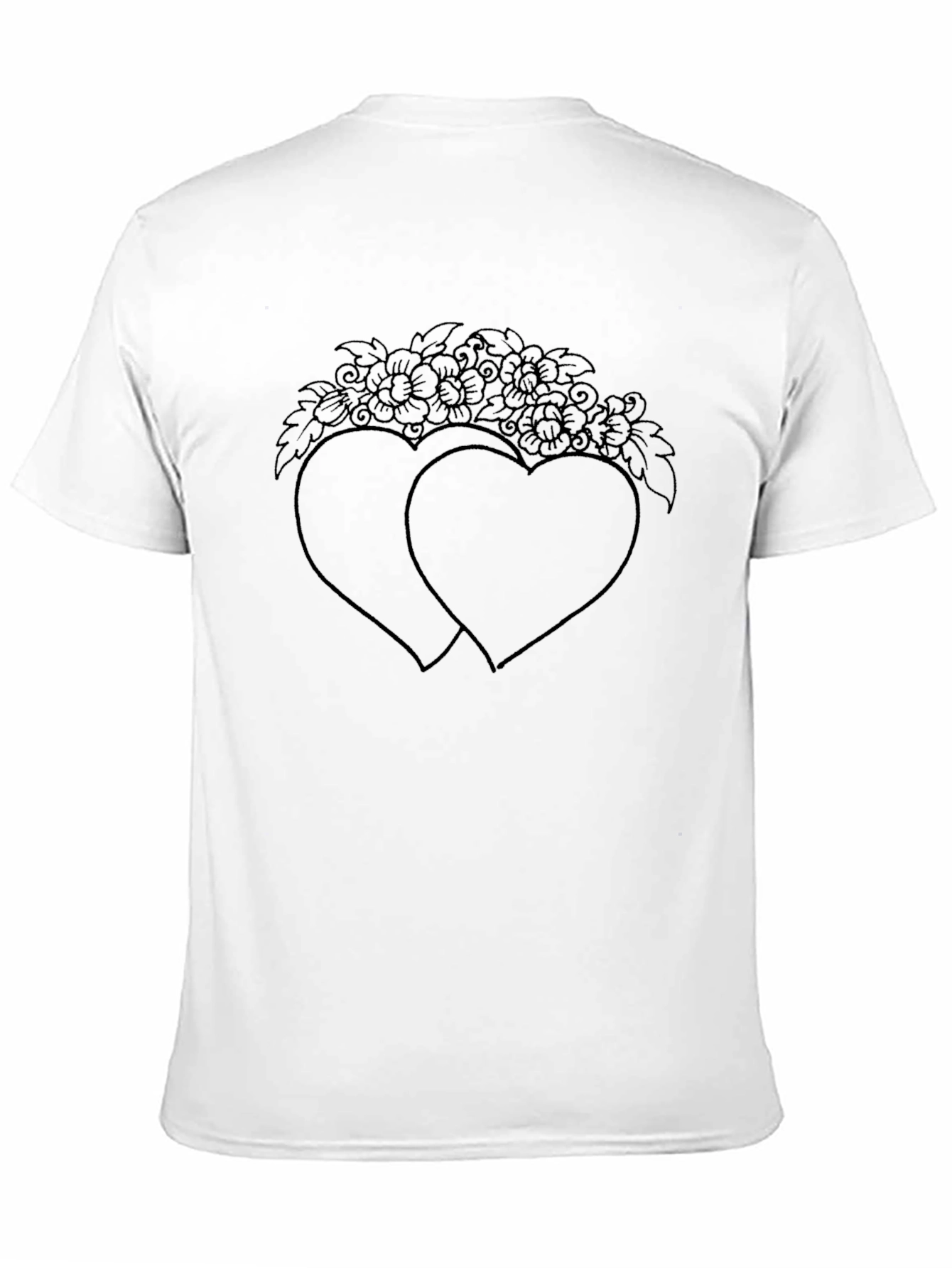 Hearts and Flowers Graphic Tee - Unisex